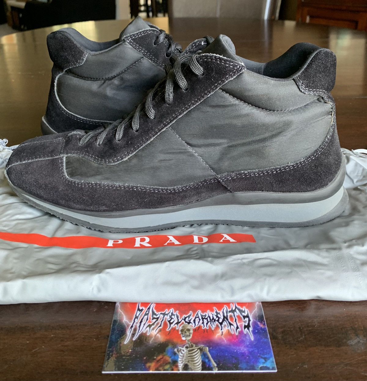Prada Vintage Y2K Prada Nylon Suede Trainers Size US 6.5 / EU 39-40 - 1 Thumbnail