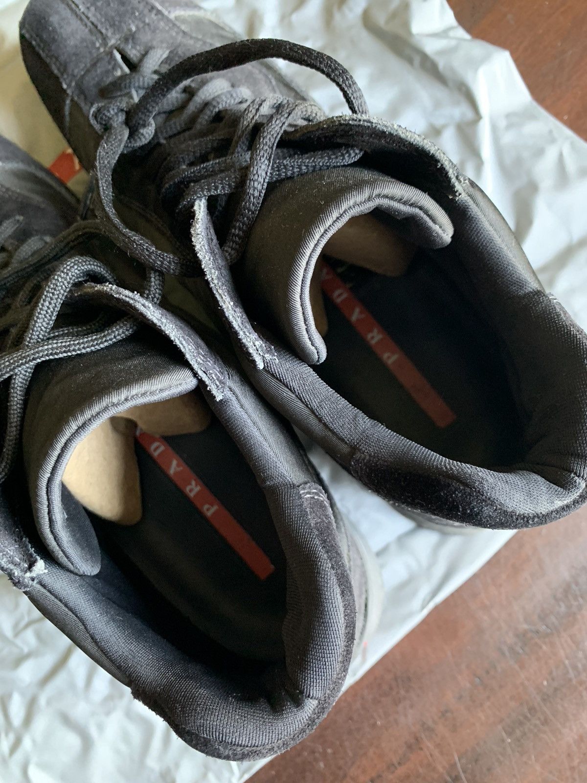 Prada Vintage Y2K Prada Nylon Suede Trainers Size US 6.5 / EU 39-40 - 8 Thumbnail