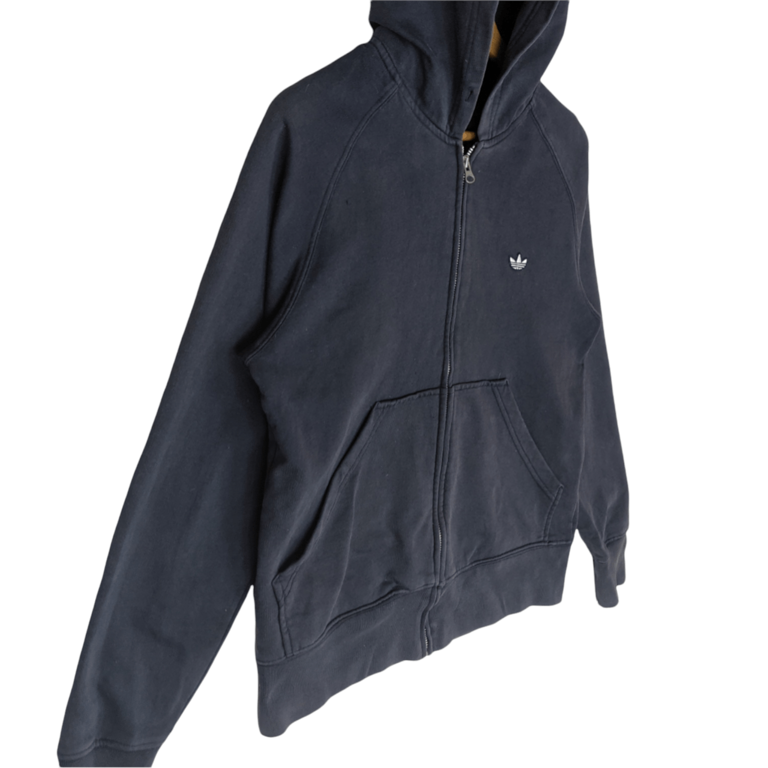 Adidas Vintage 2000's ADIDAS Plain Zipper Hoodie Jumper Sweatshirt Size US S / EU 44-46 / 1 - 3 Thumbnail