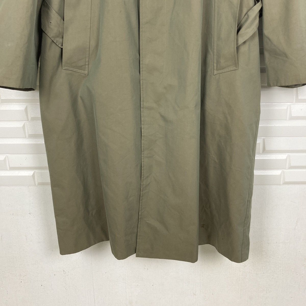 DAKS Daks Adjustable Check Inner Fishtail Long Jacket Size US L / EU 52-54 / 3 - 6 Thumbnail