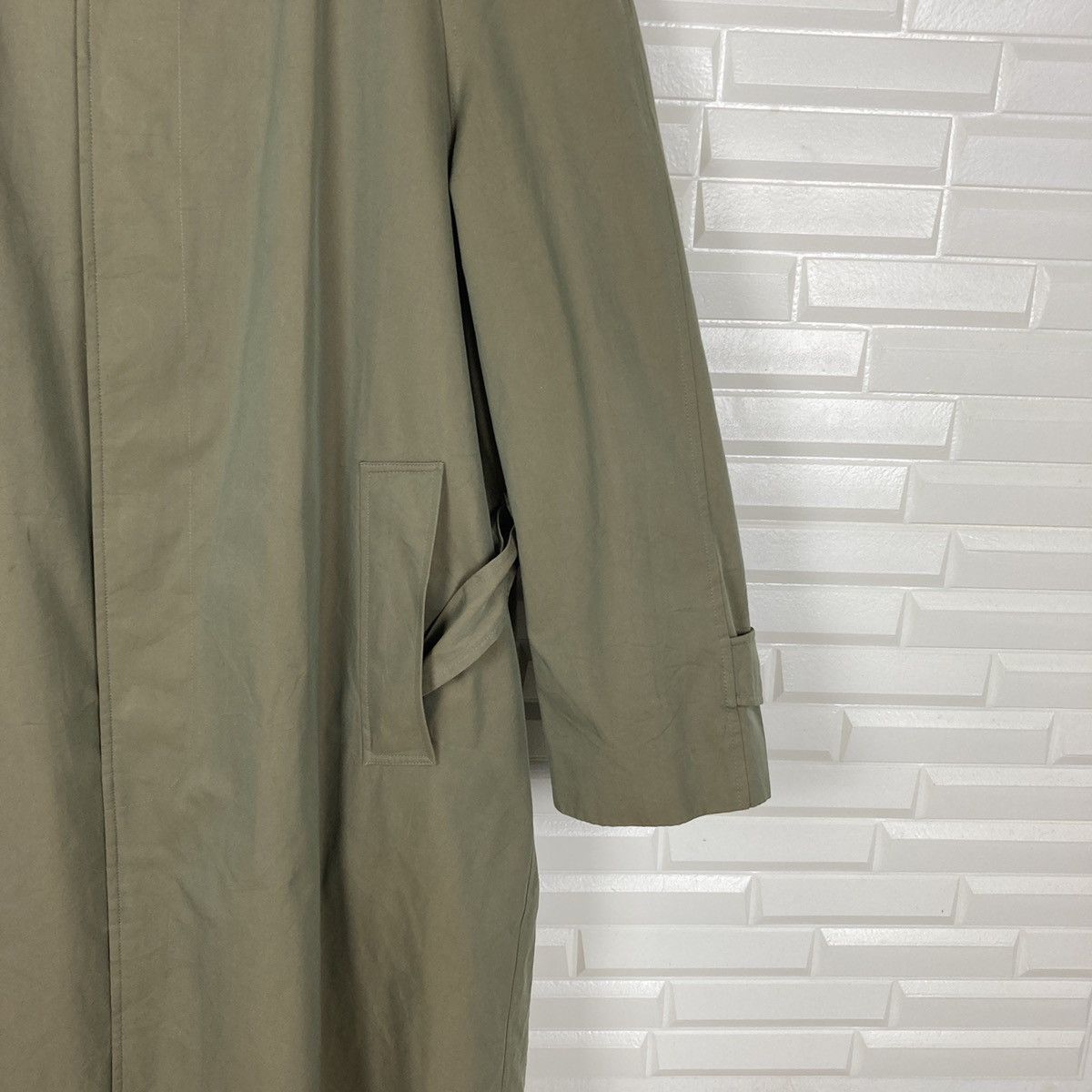 DAKS Daks Adjustable Check Inner Fishtail Long Jacket Size US L / EU 52-54 / 3 - 5 Thumbnail