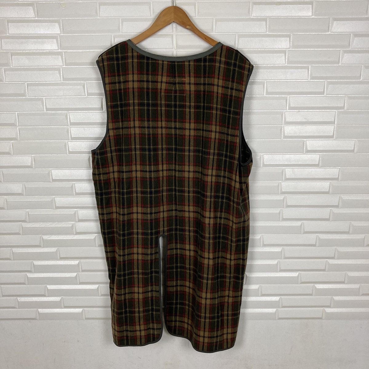 DAKS Daks Adjustable Check Inner Fishtail Long Jacket Size US L / EU 52-54 / 3 - 16 Thumbnail