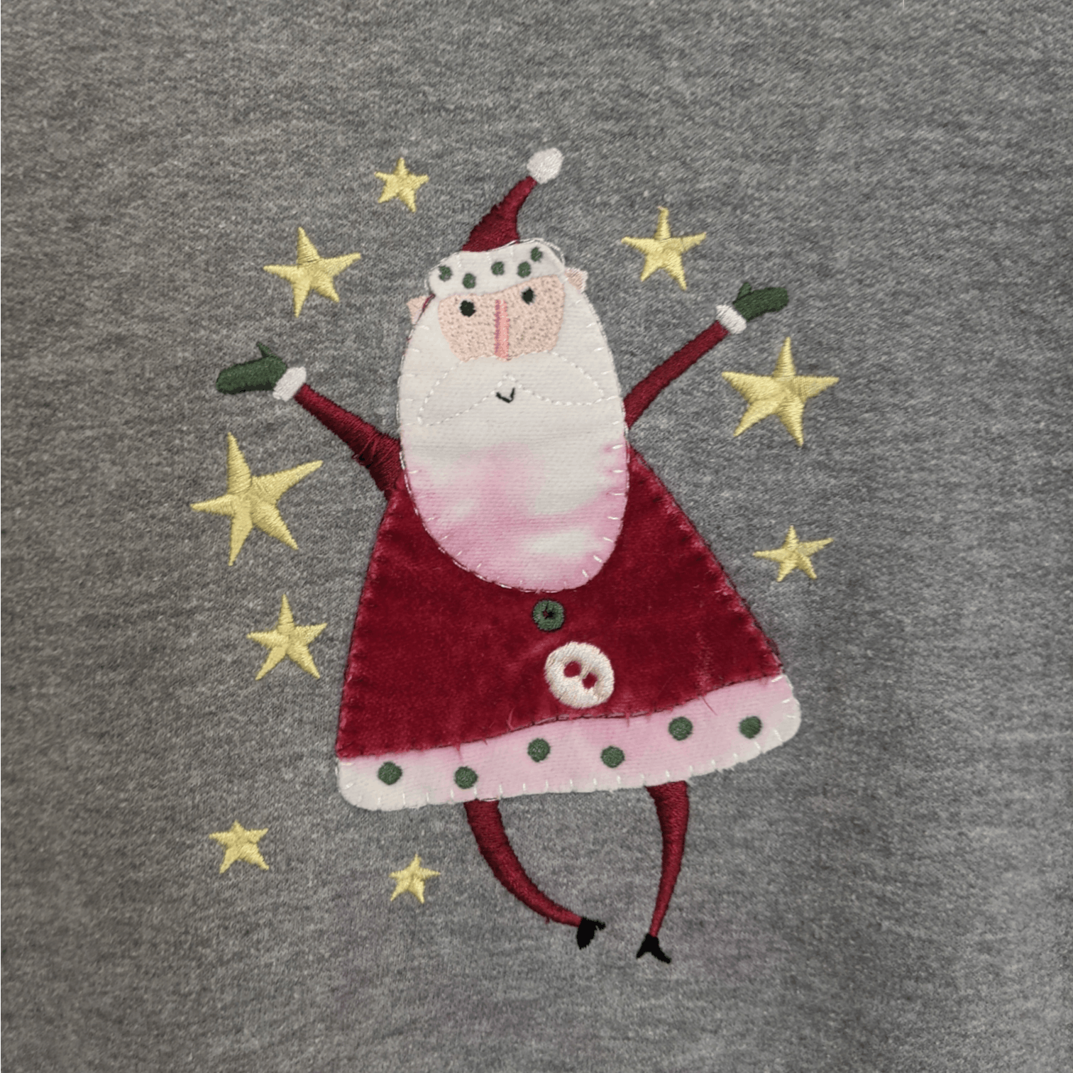 American Apparel 2000's MORNING SUN Santa Claus Christmas Jumper Sweatshirt Size US L / EU 52-54 / 3 - 5 Thumbnail