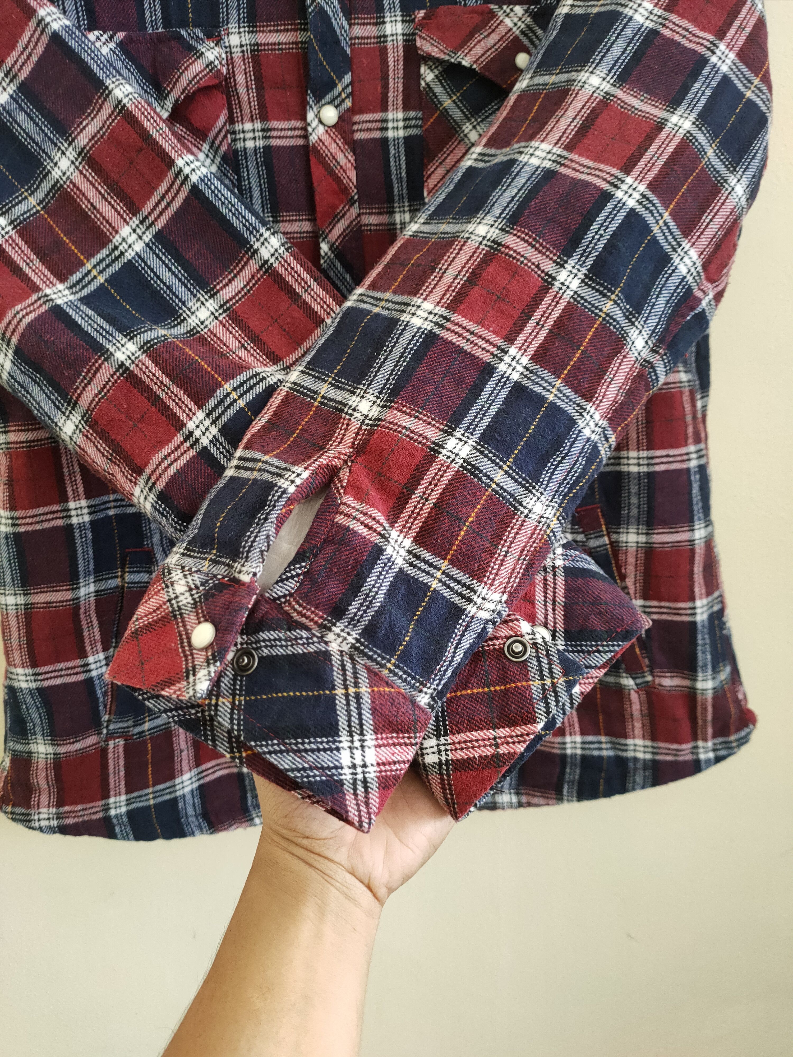 Flannel × Japanese Brand × Vintage Vintage Valman Flannel Fleece Like Travis Scott Size US L / EU 52-54 / 3 - 6 Thumbnail