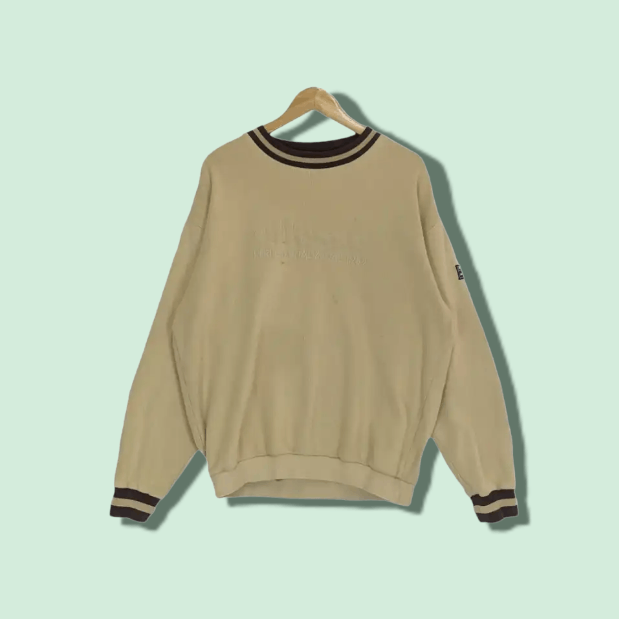 Vintage 90's ELLESSE Big Spell Out Jumper Sweatshirt
