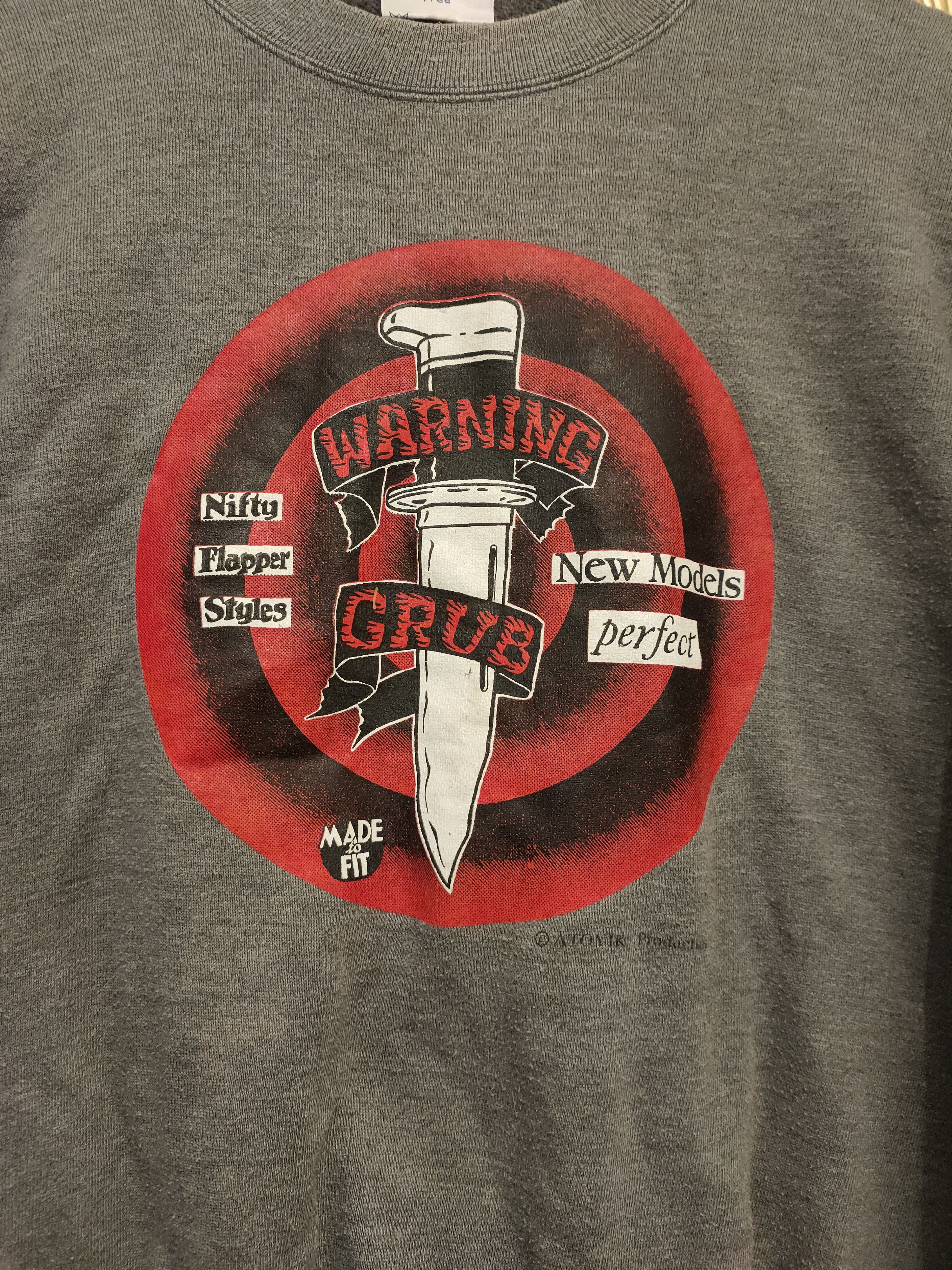 Japanese Brand × Vintage Offer Me 🤠 Warning GRub By Otomik Production Sweatshirts Size US L / EU 52-54 / 3 - 4 Thumbnail