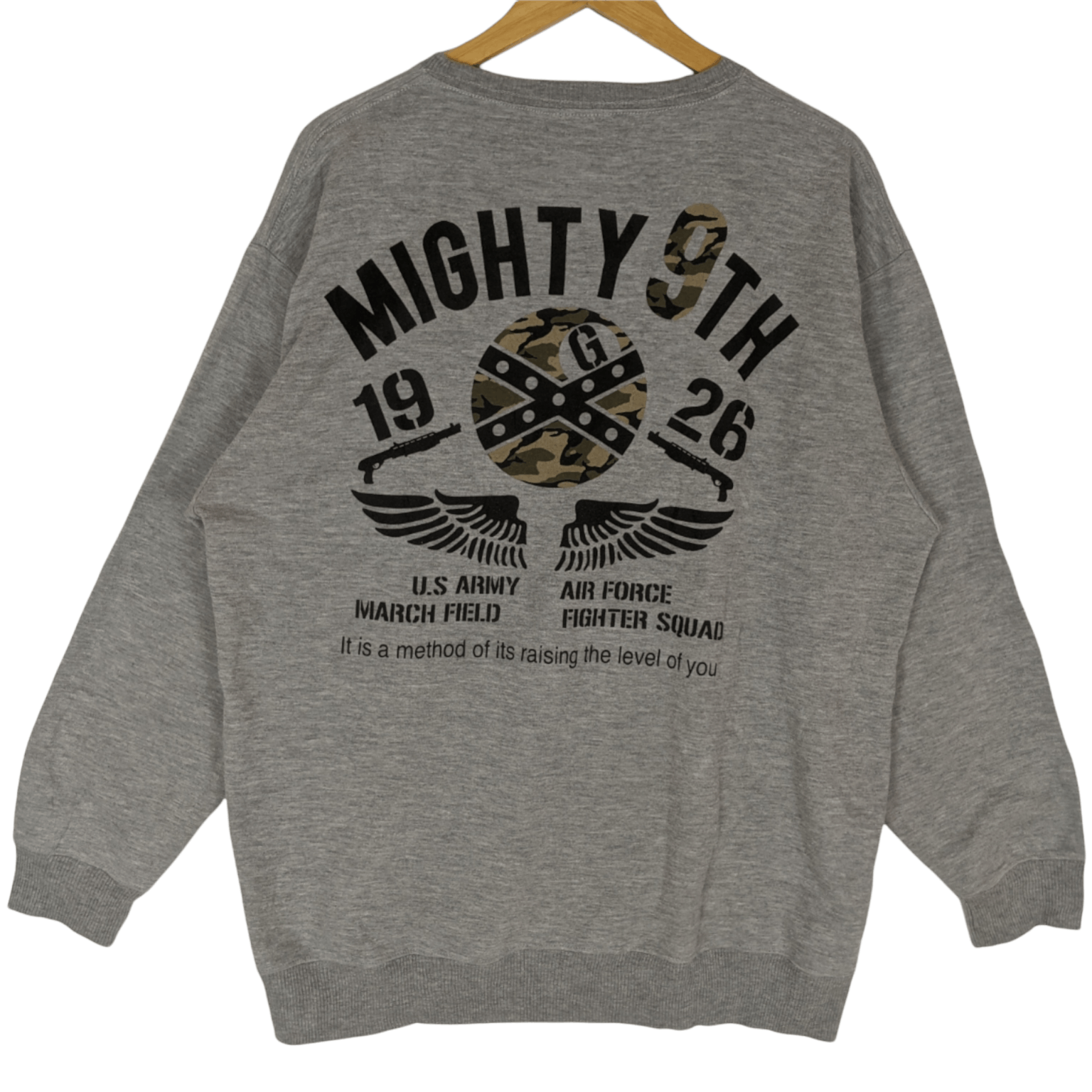Japanese Brand US ARMY Air Force Big Spell Out Logo Jumper Sweatshirt Size US XXL / EU 58 / 5 - 4 Thumbnail