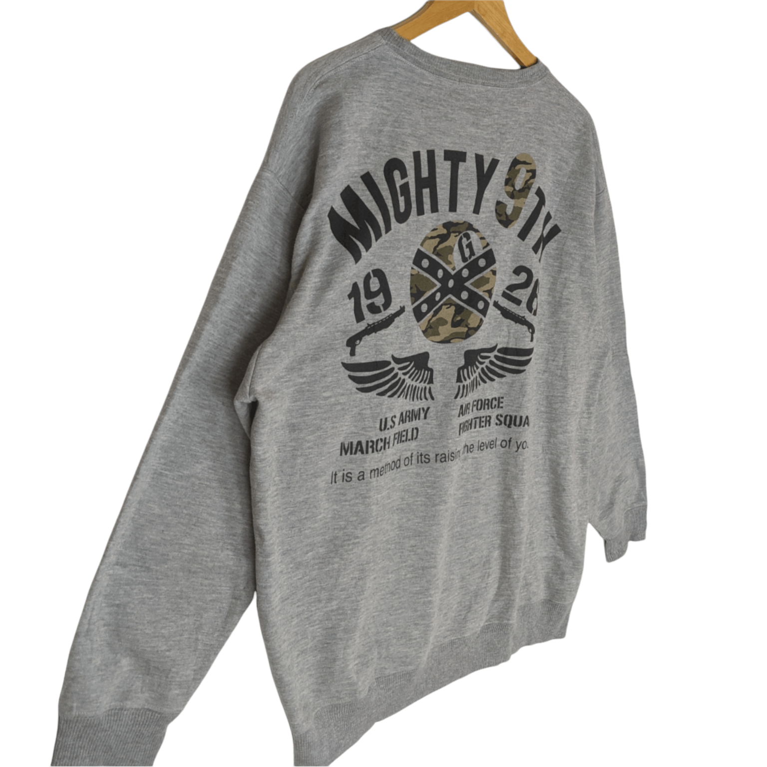 Japanese Brand US ARMY Air Force Big Spell Out Logo Jumper Sweatshirt Size US XXL / EU 58 / 5 - 5 Thumbnail