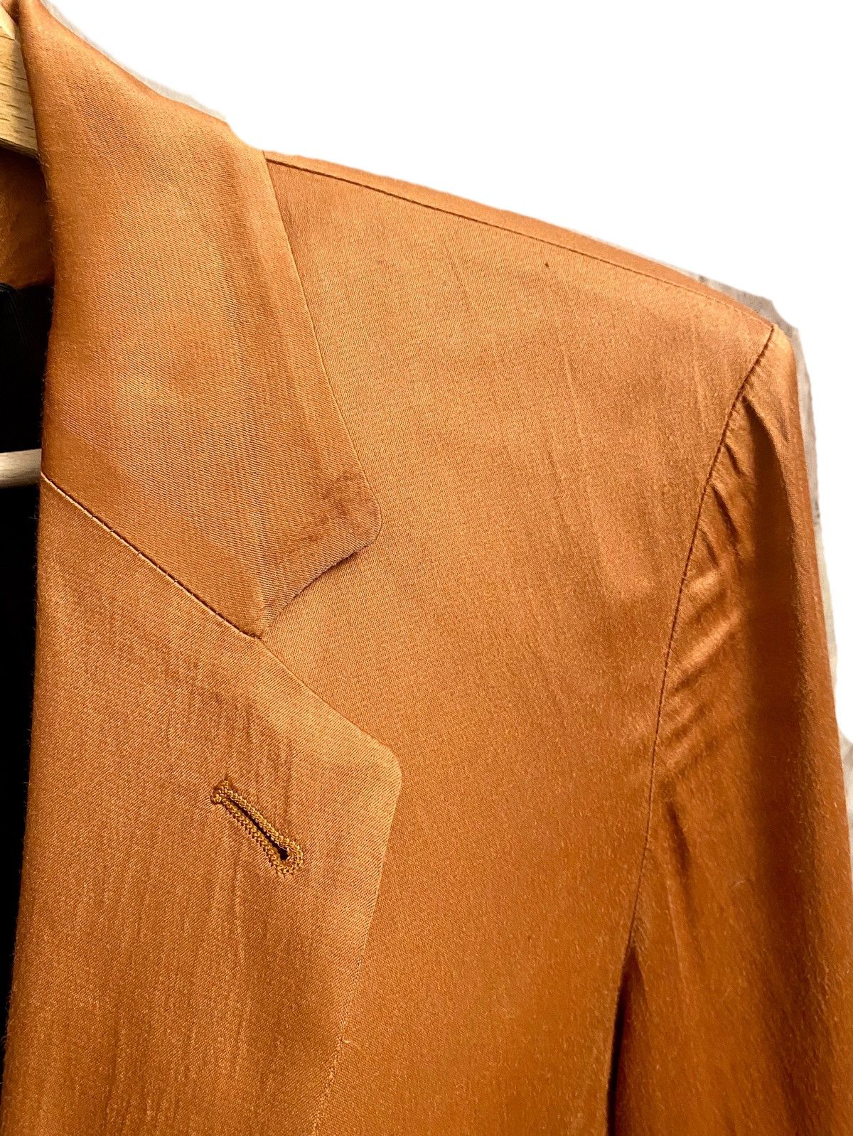 Ann Demeulemeester Ann Demeulemeester orange satin cross jacket S Size US S / EU 44-46 / 1 - 9 Thumbnail