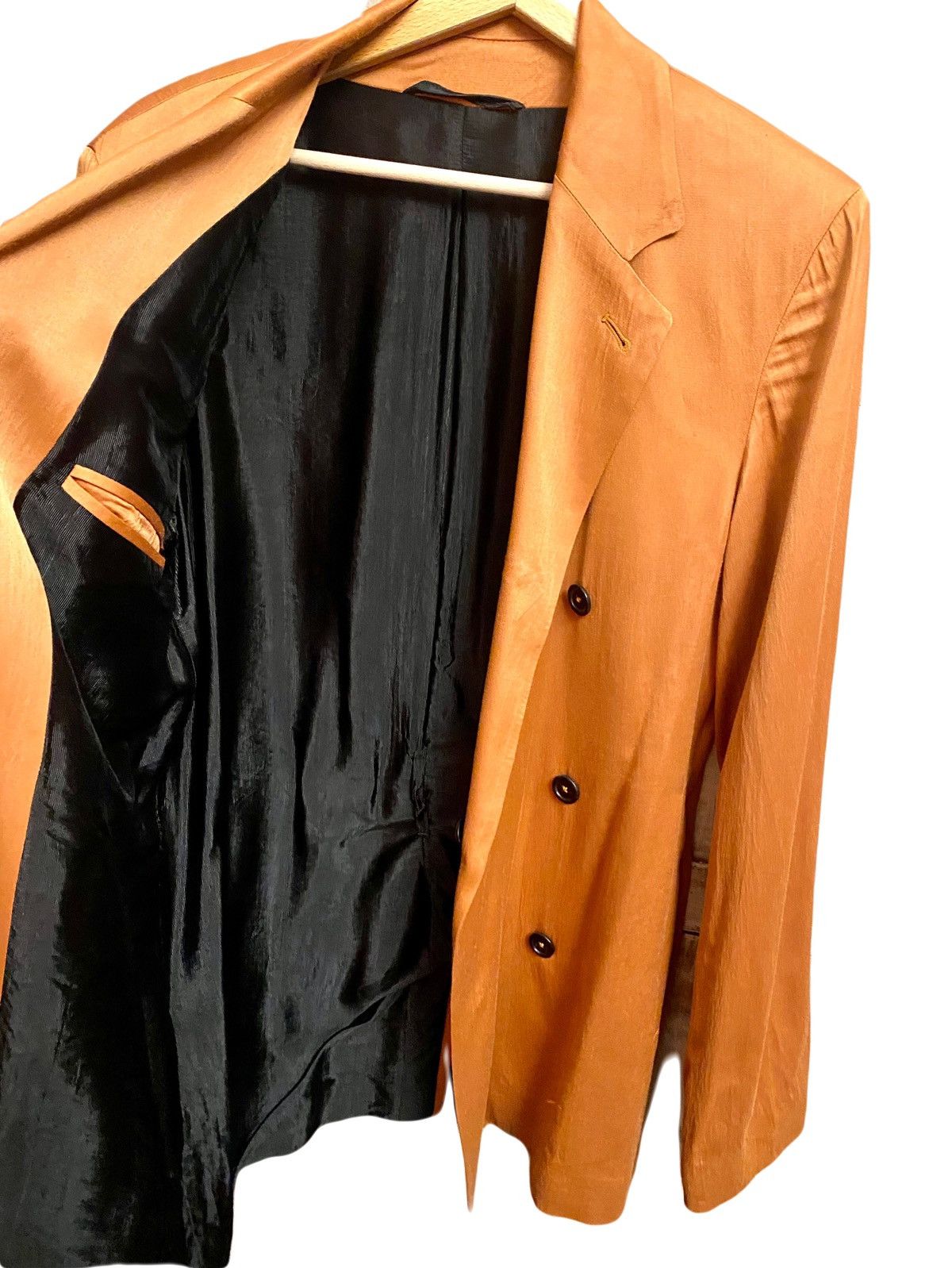Ann Demeulemeester Ann Demeulemeester orange satin cross jacket S Size US S / EU 44-46 / 1 - 12 Thumbnail