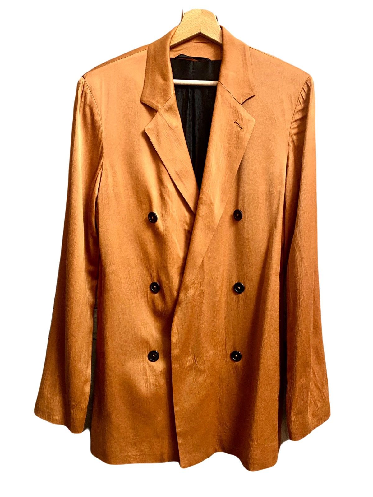 Ann Demeulemeester Ann Demeulemeester orange satin cross jacket S Size US S / EU 44-46 / 1 - 1 Thumbnail
