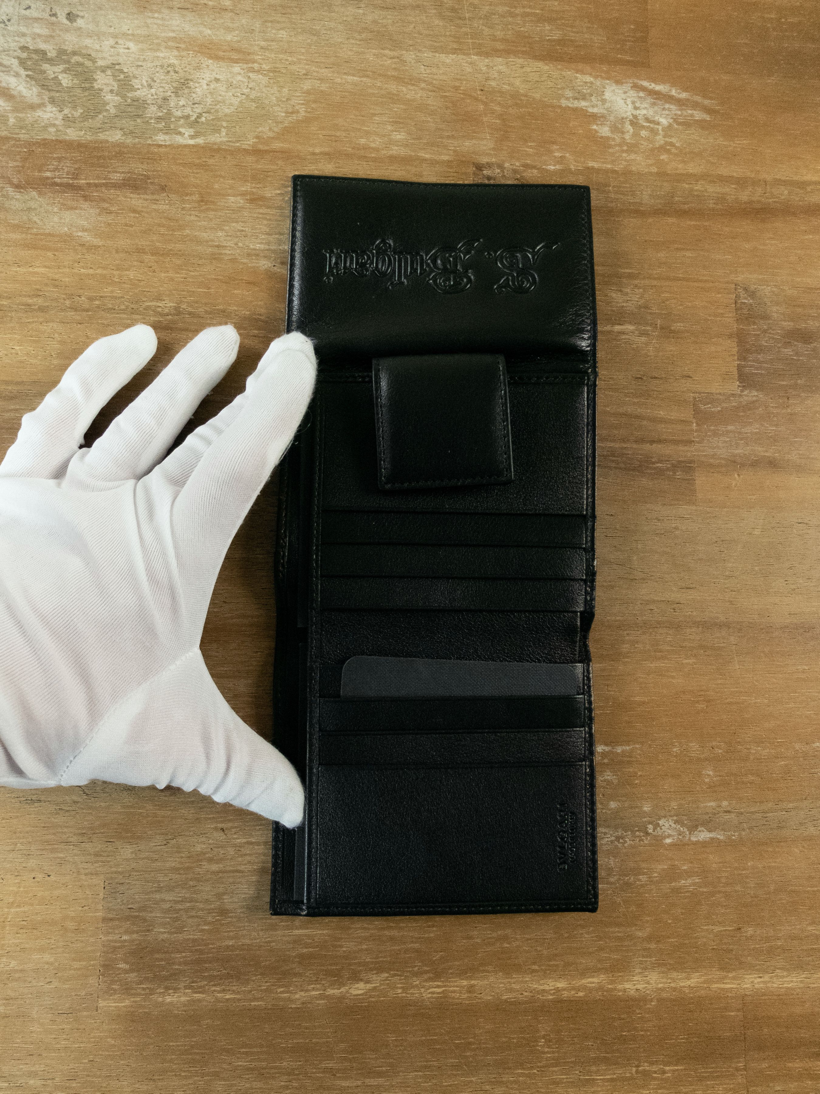 Bvlgari BVLGARI black trifold S.Bulgari leather wallet Bulgari q Size ONE SIZE - 6 Thumbnail