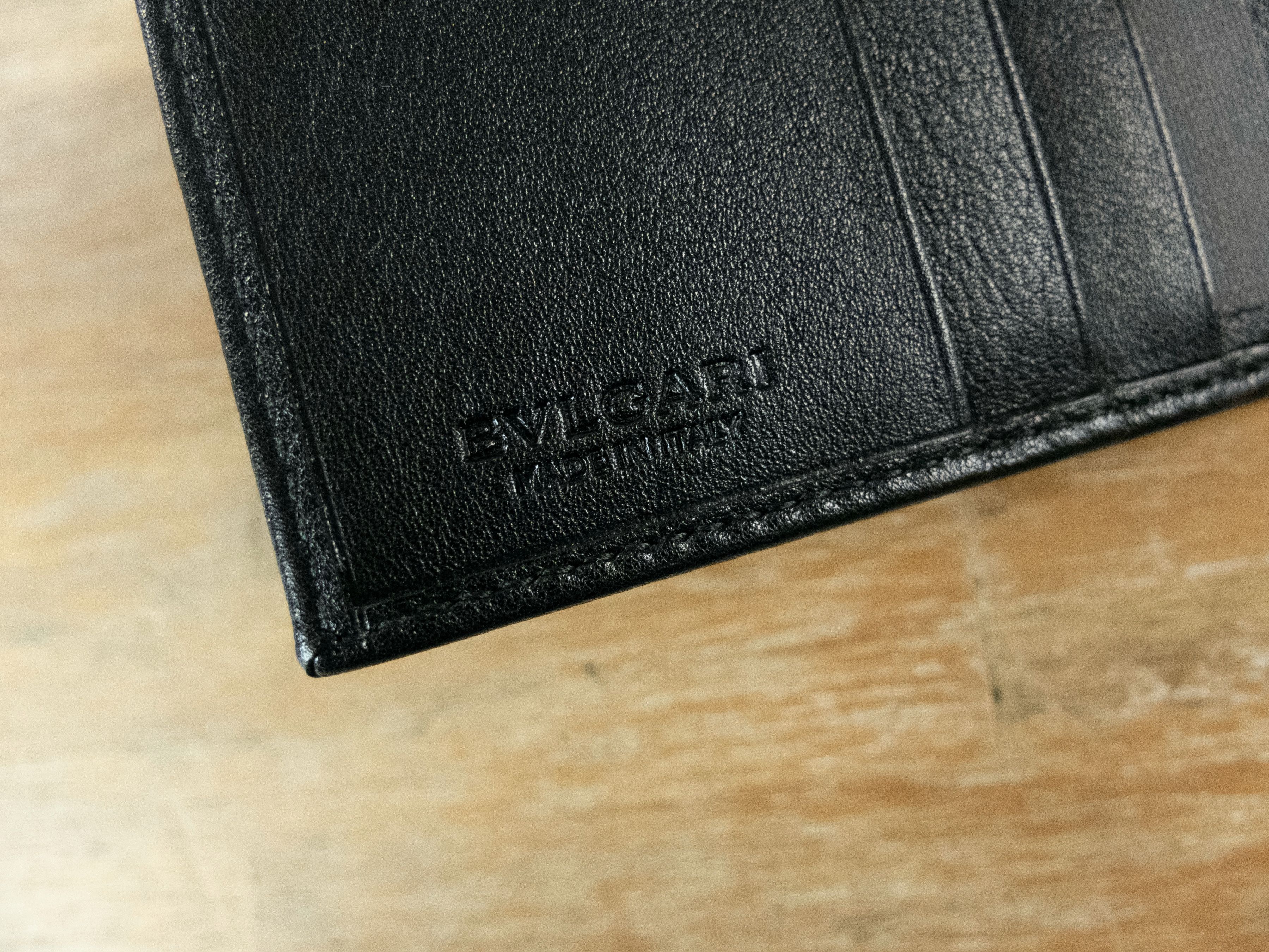 Bvlgari BVLGARI black trifold S.Bulgari leather wallet Bulgari q Size ONE SIZE - 8 Thumbnail