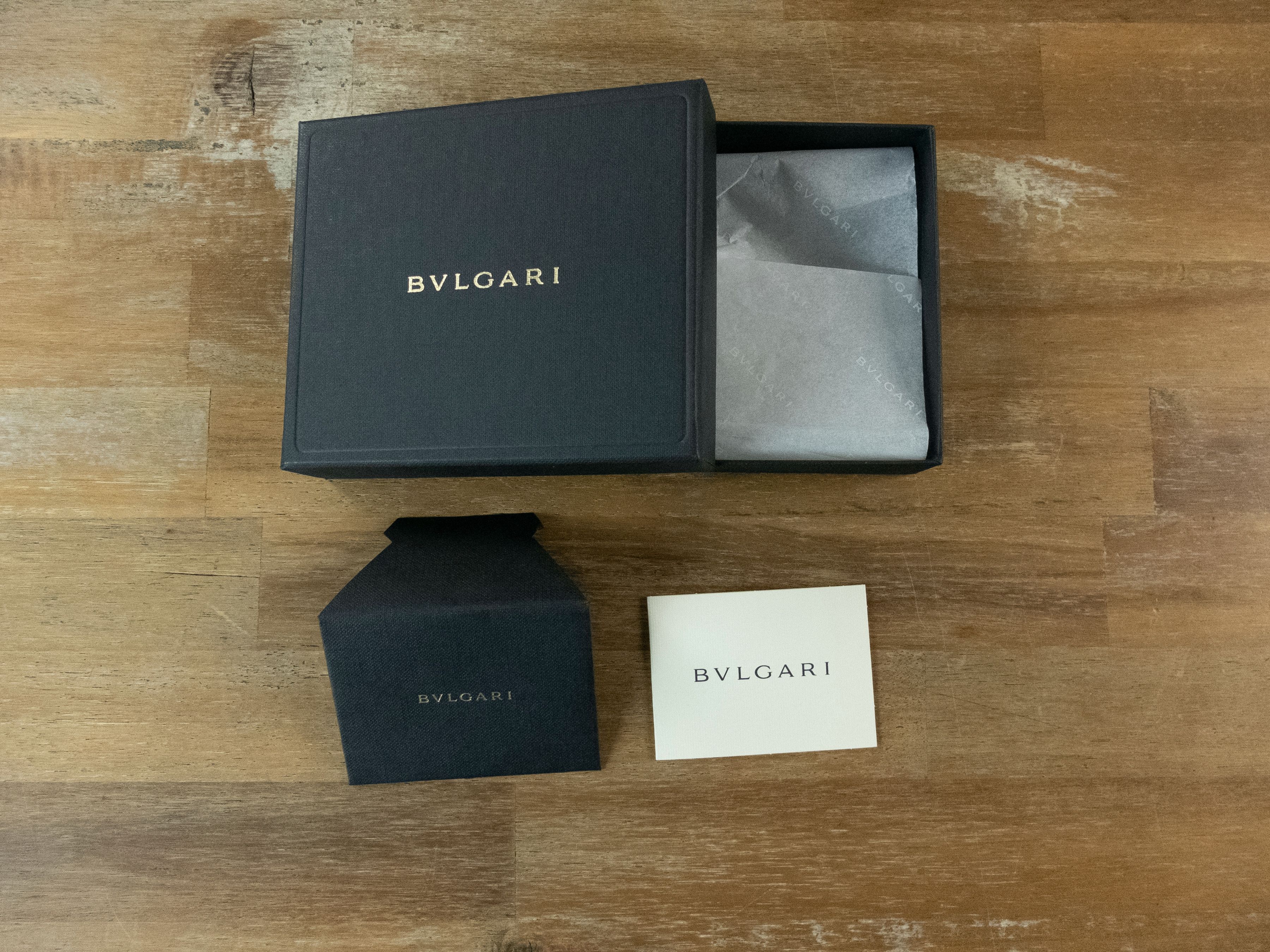 Bvlgari BVLGARI black trifold S.Bulgari leather wallet Bulgari q Size ONE SIZE - 9 Thumbnail