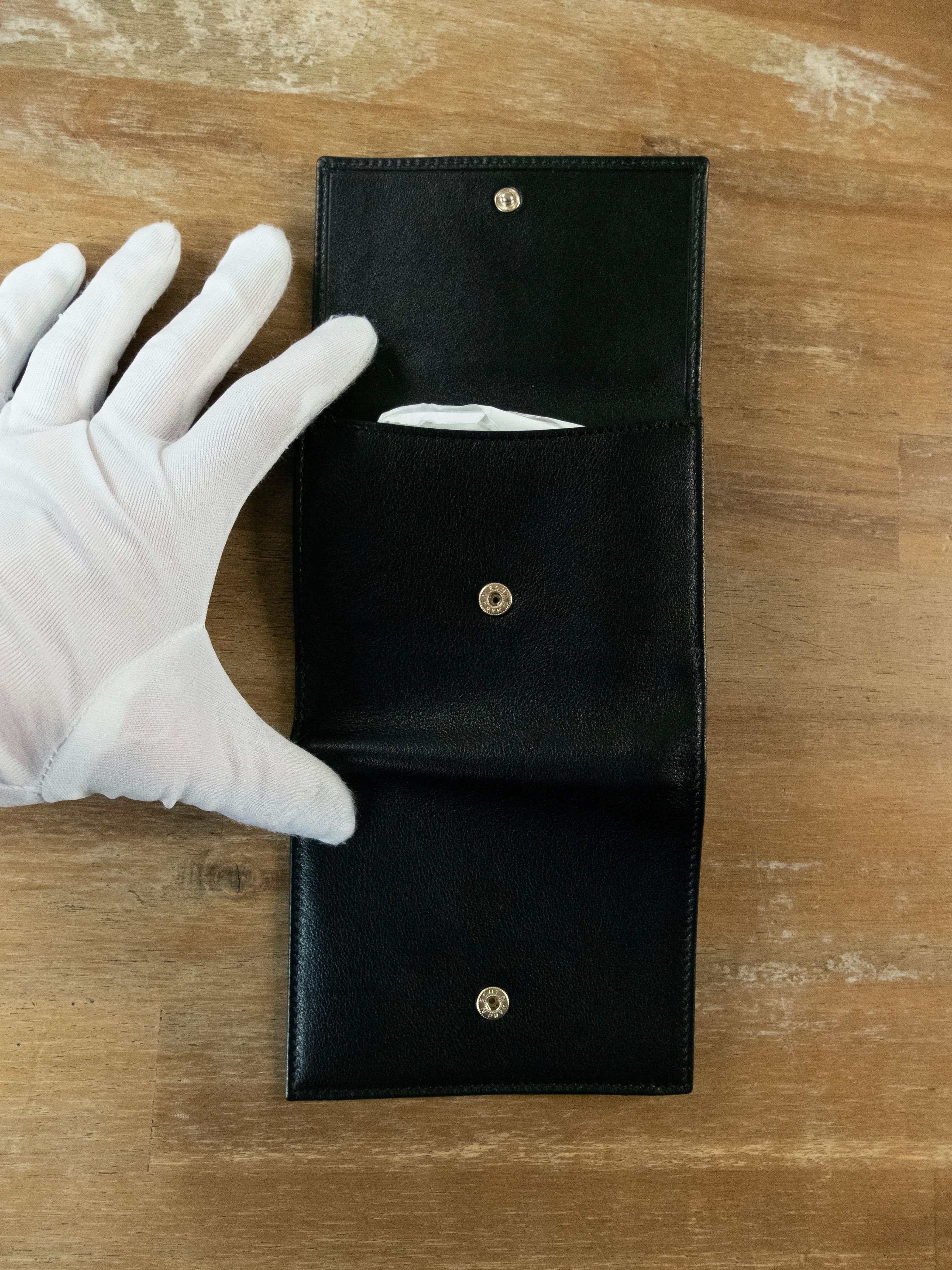 Bvlgari BVLGARI black trifold S.Bulgari leather wallet Bulgari q Size ONE SIZE - 5 Thumbnail
