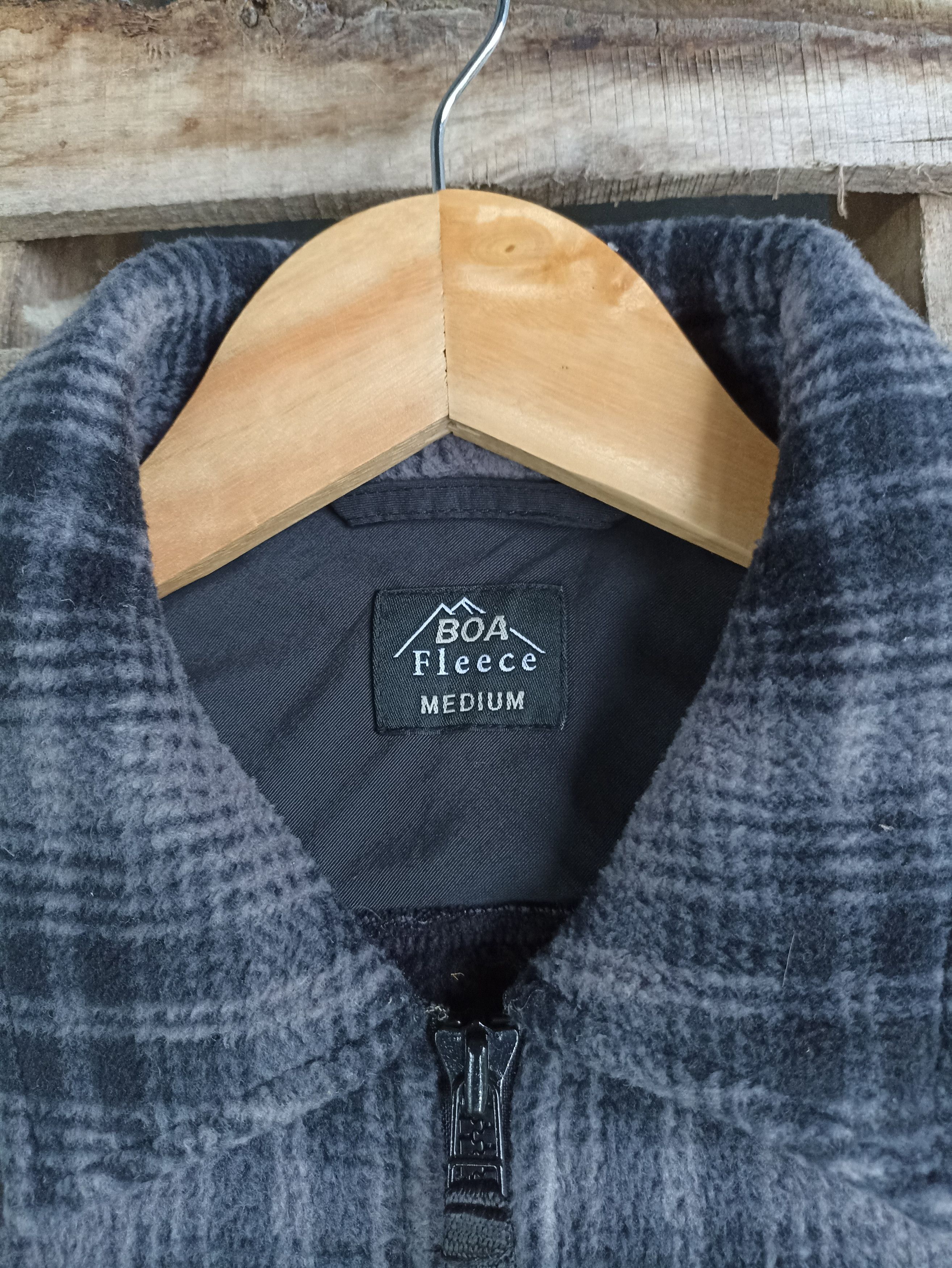 Uniqlo × Vintage Uniqlo Boa Fleece Checkered Tartan Size US M / EU 48-50 / 2 - 6 Thumbnail