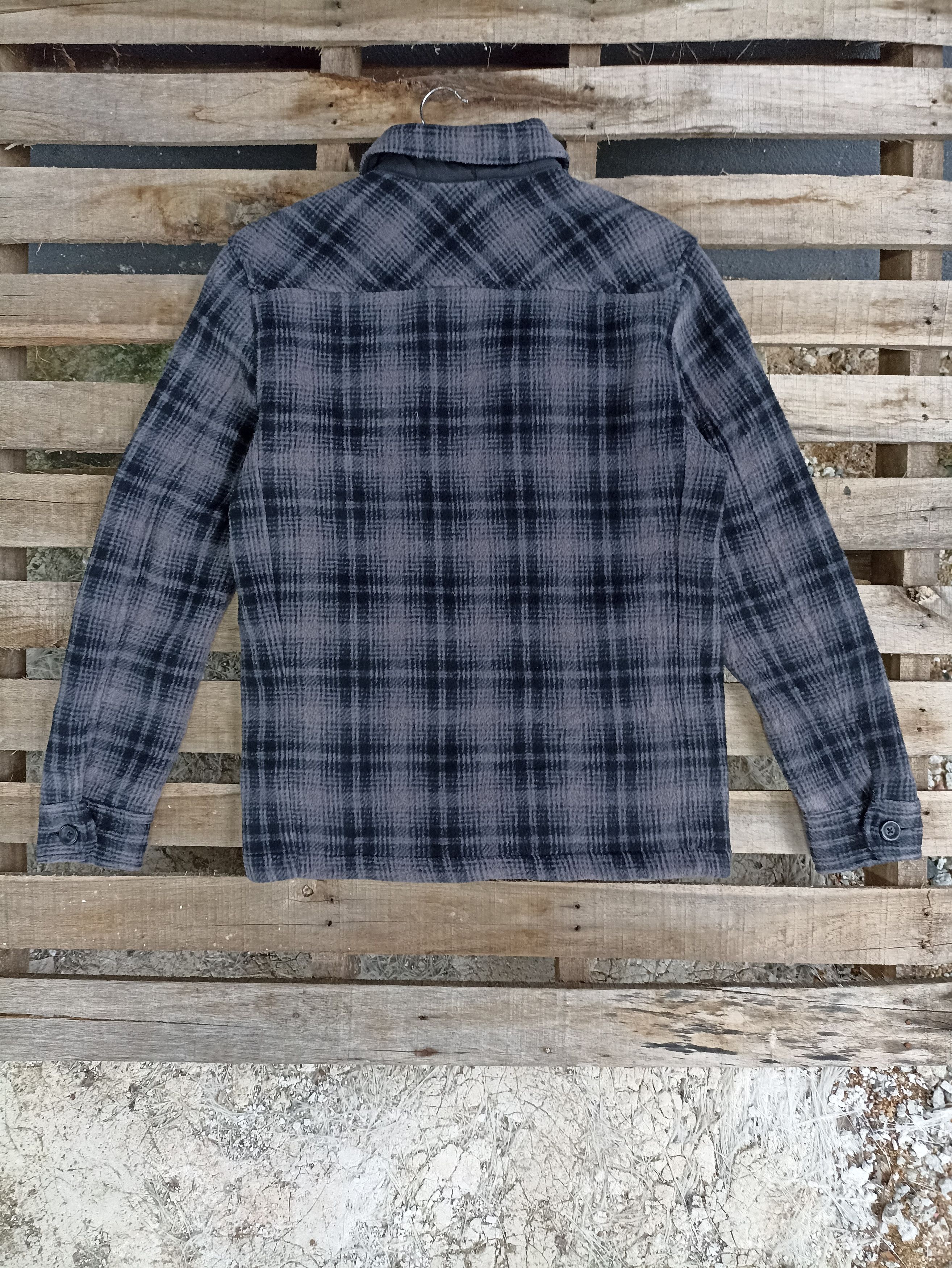 Uniqlo × Vintage Uniqlo Boa Fleece Checkered Tartan Size US M / EU 48-50 / 2 - 5 Thumbnail