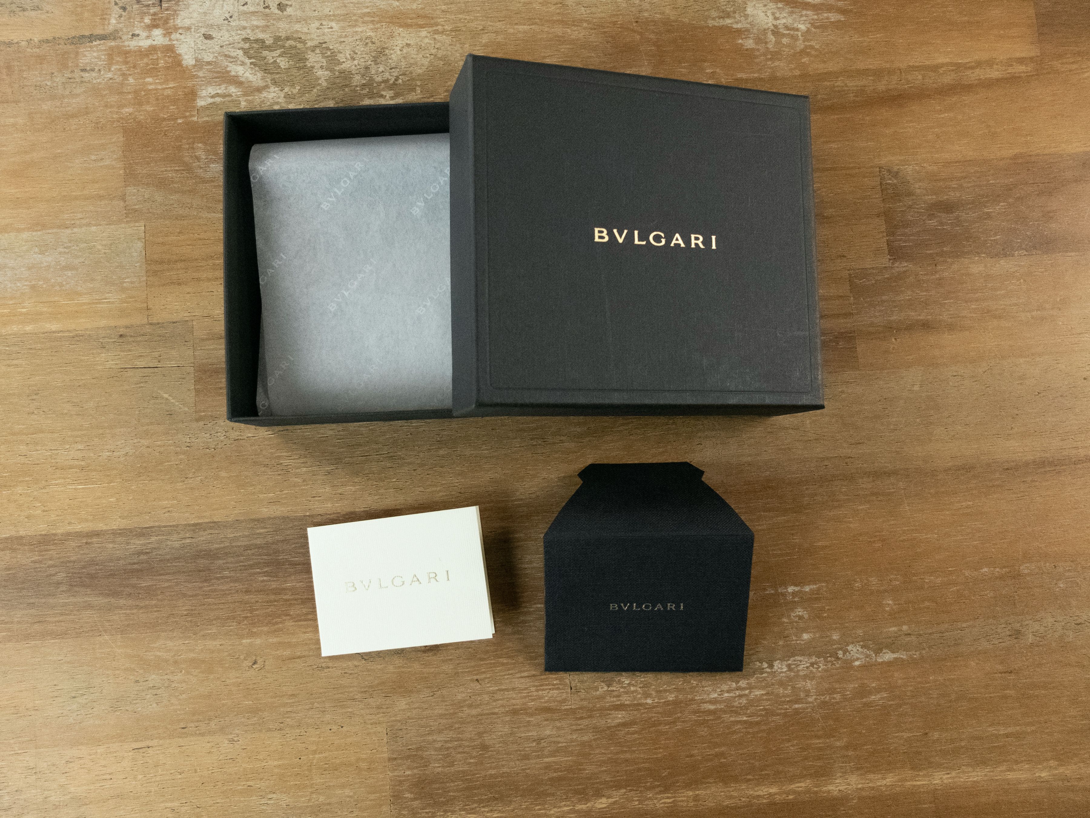Bvlgari BVLGARI blue trifold stamp clasp leather wallet Bulgari q Size ONE SIZE - 9 Thumbnail