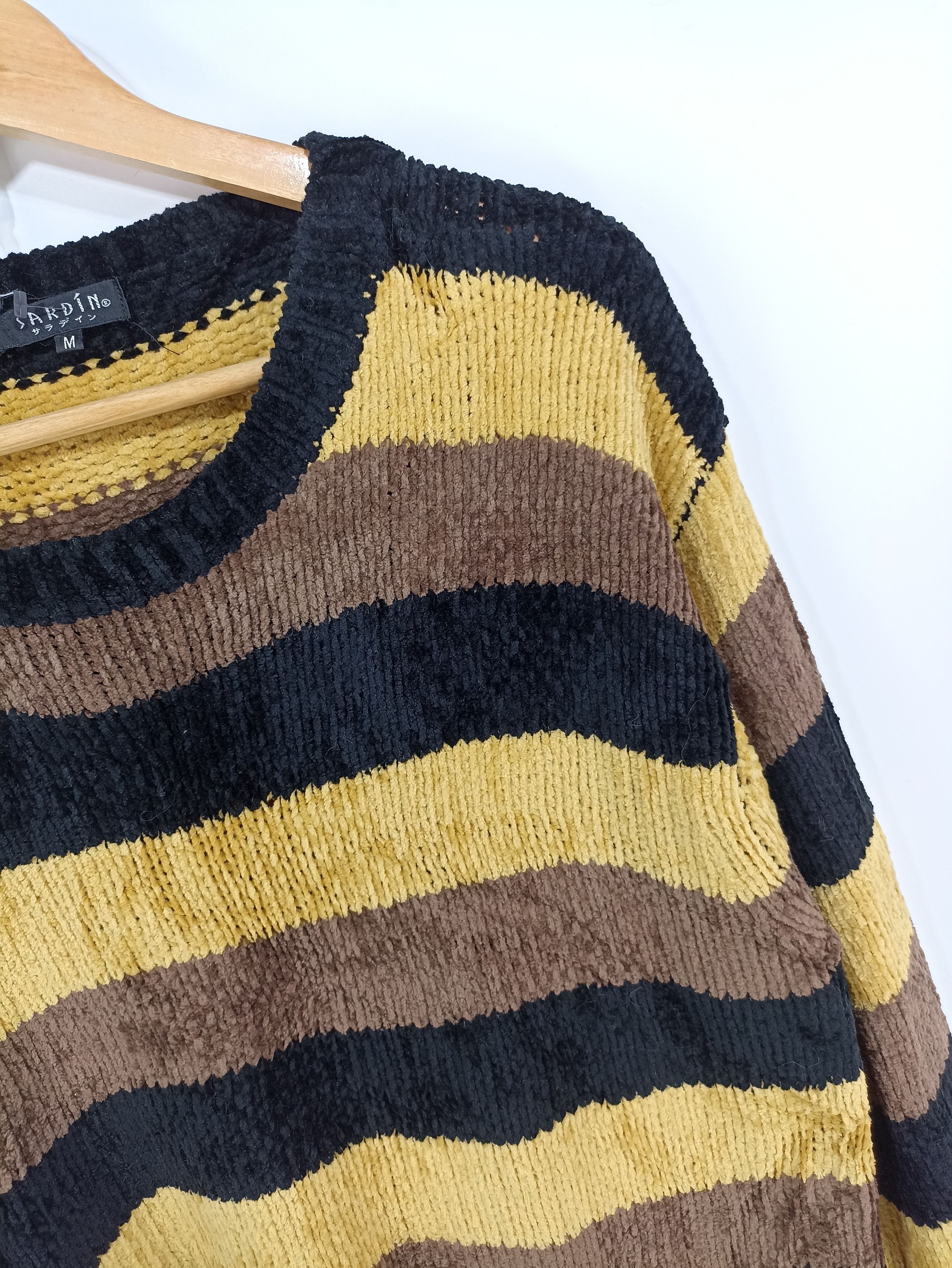Japanese Brand × Vintage Vintage Sardin Cable Knit Sweater Size US M / EU 48-50 / 2 - 2 Thumbnail