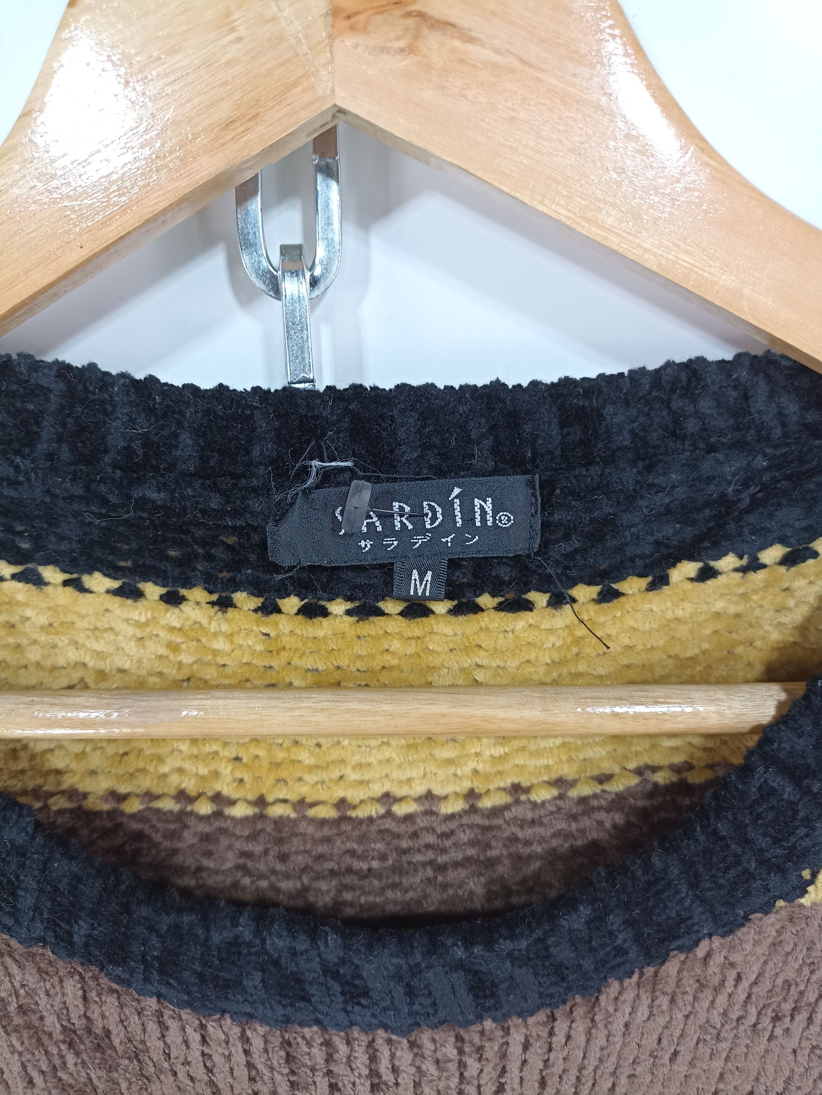 Japanese Brand × Vintage Vintage Sardin Cable Knit Sweater Size US M / EU 48-50 / 2 - 4 Thumbnail