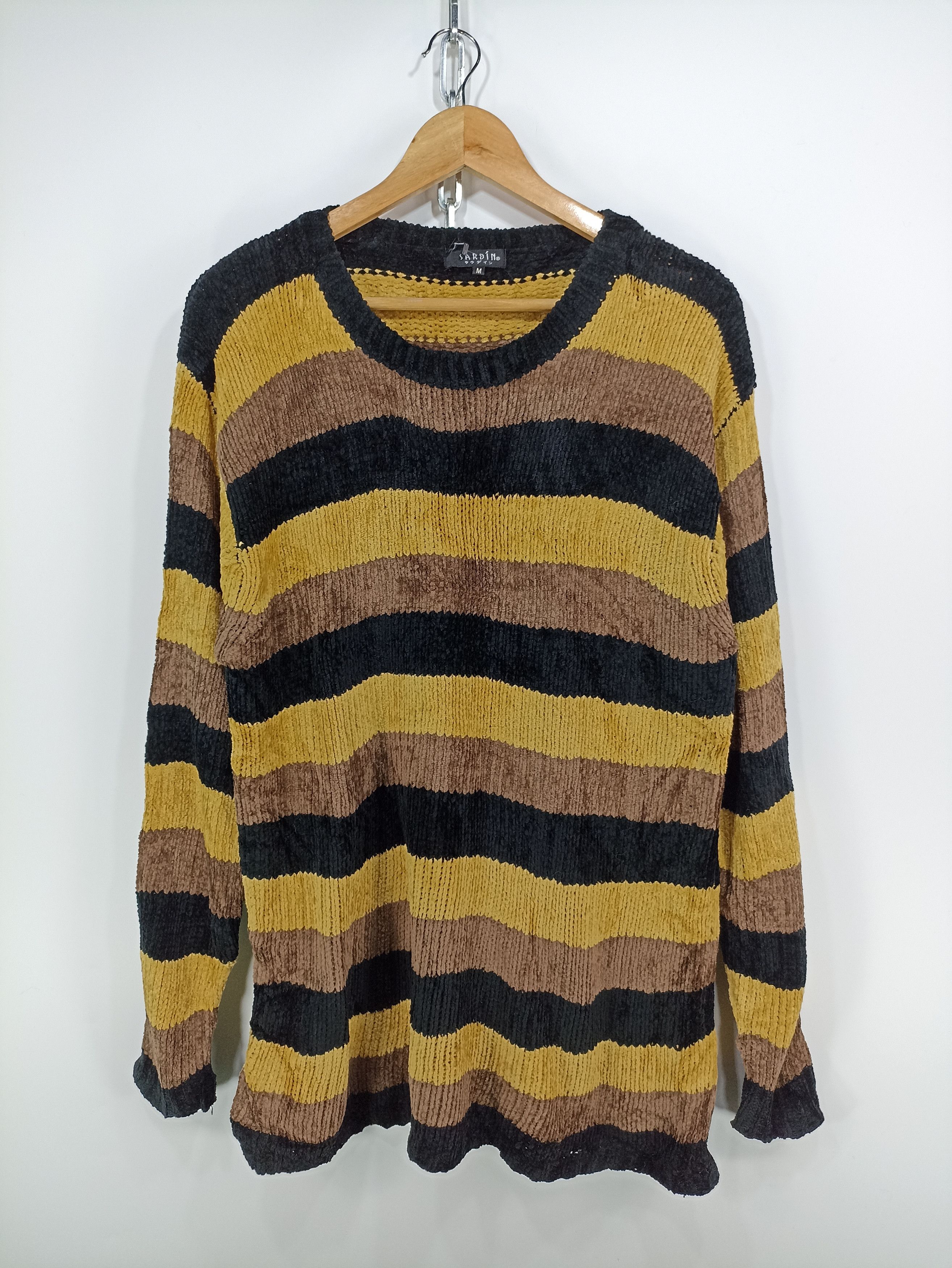 Japanese Brand × Vintage Vintage Sardin Cable Knit Sweater Size US M / EU 48-50 / 2 - 1 Thumbnail