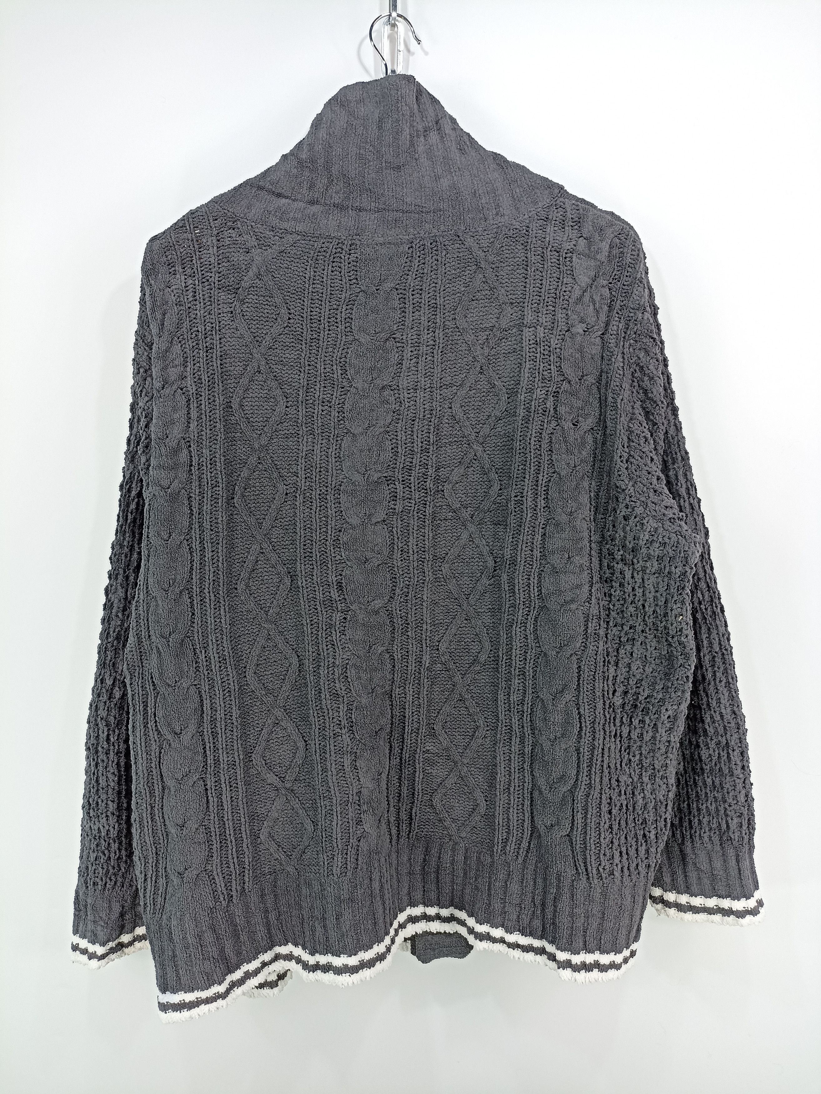 Japanese Brand × Vintage Vintage Suite Of Rooms For Men Cable Knit Cardigan Size US L / EU 52-54 / 3 - 4 Thumbnail