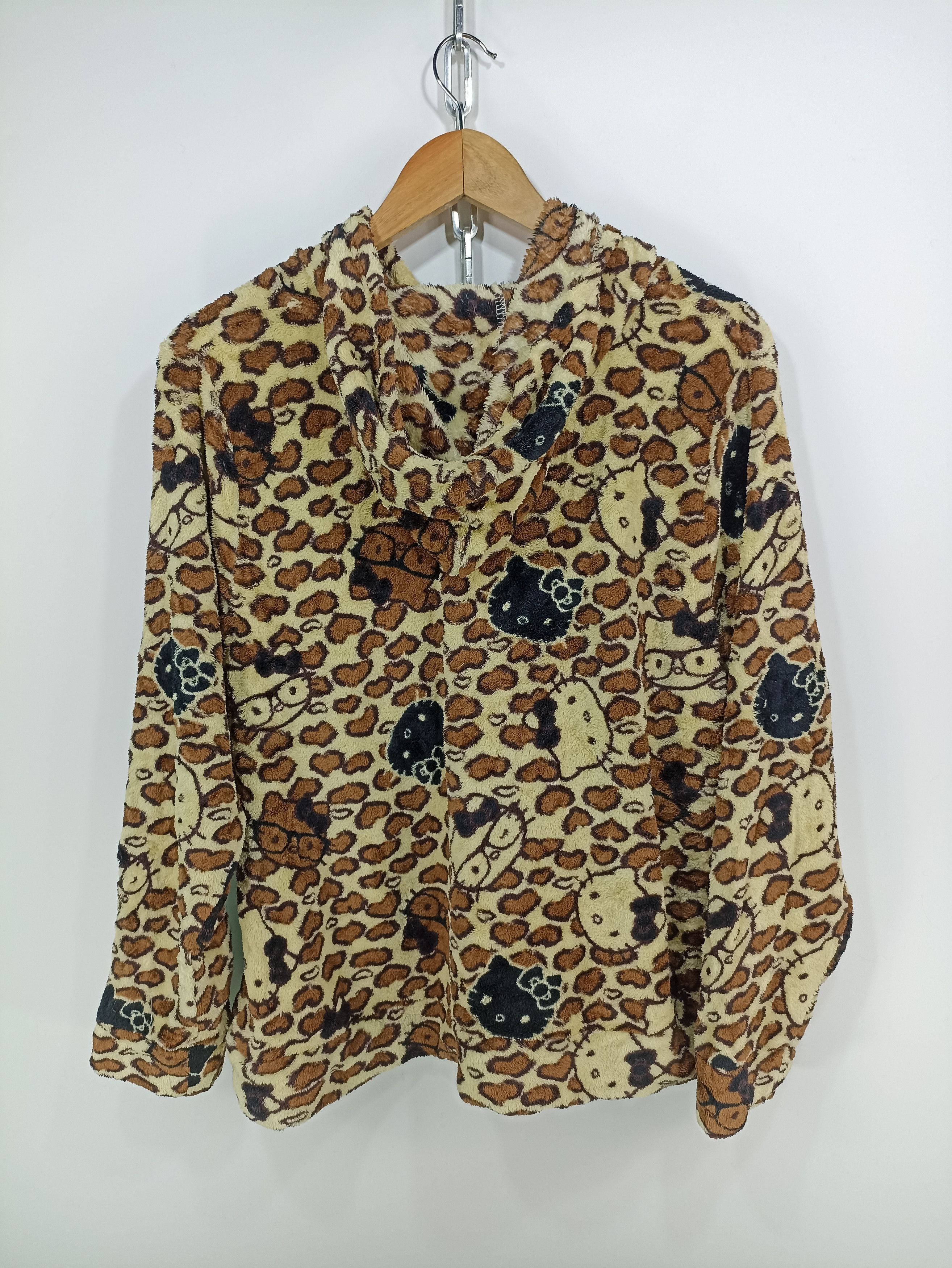 Anime × Cartoon Network × Japanese Brand Hello Kitty Over Print Fleece hoodie Size US M / EU 48-50 / 2 - 2 Thumbnail