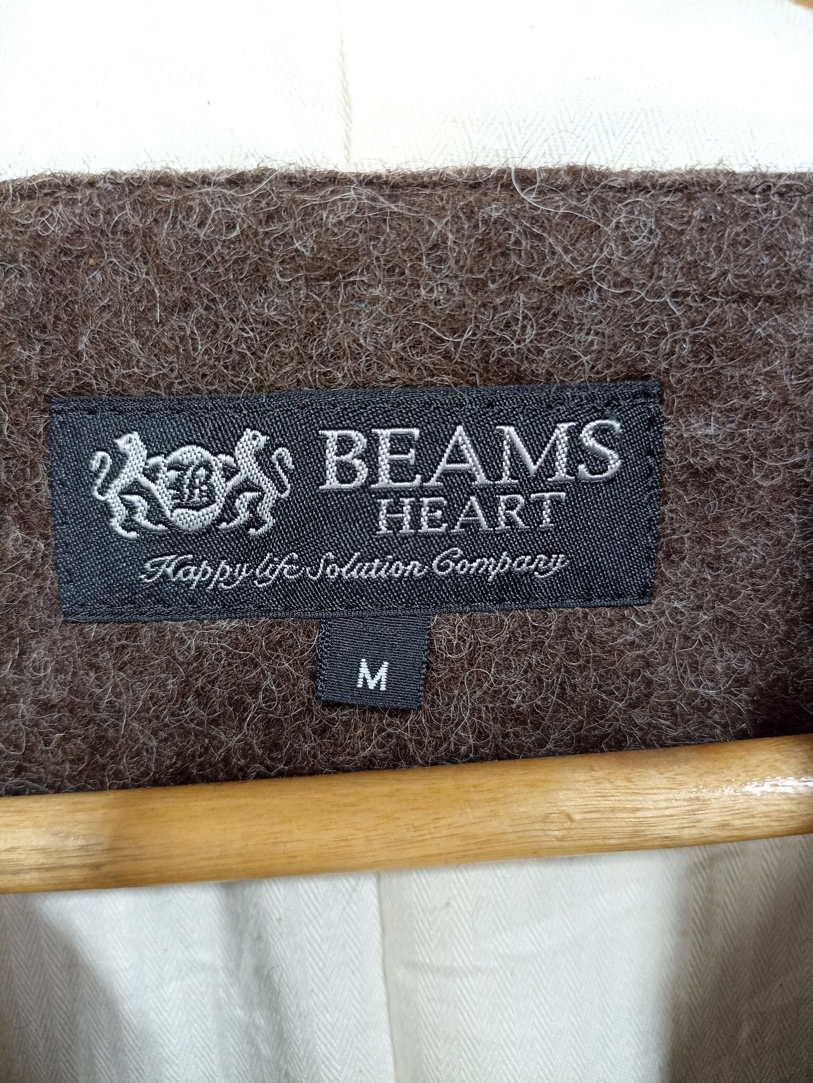 Beams Plus × Designer × Vintage Beams Heart Wool Mohair Jacket Size M / US 6-8 / IT 42-44 - 7 Thumbnail