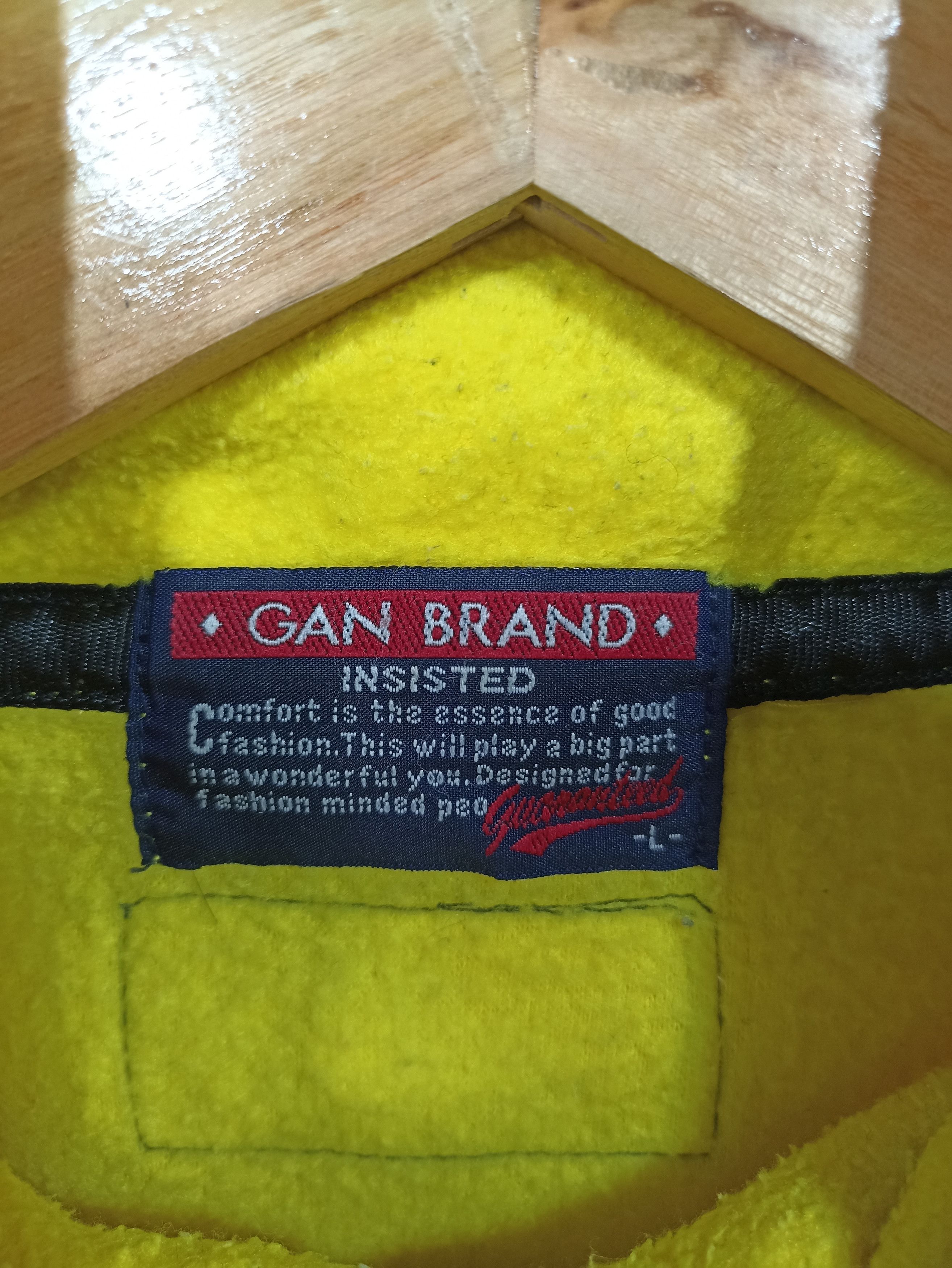 Japanese Brand × Vintage Vintage Gan Brand Fleece two tone Nylon Sweatshirt Size US L / EU 52-54 / 3 - 4 Thumbnail