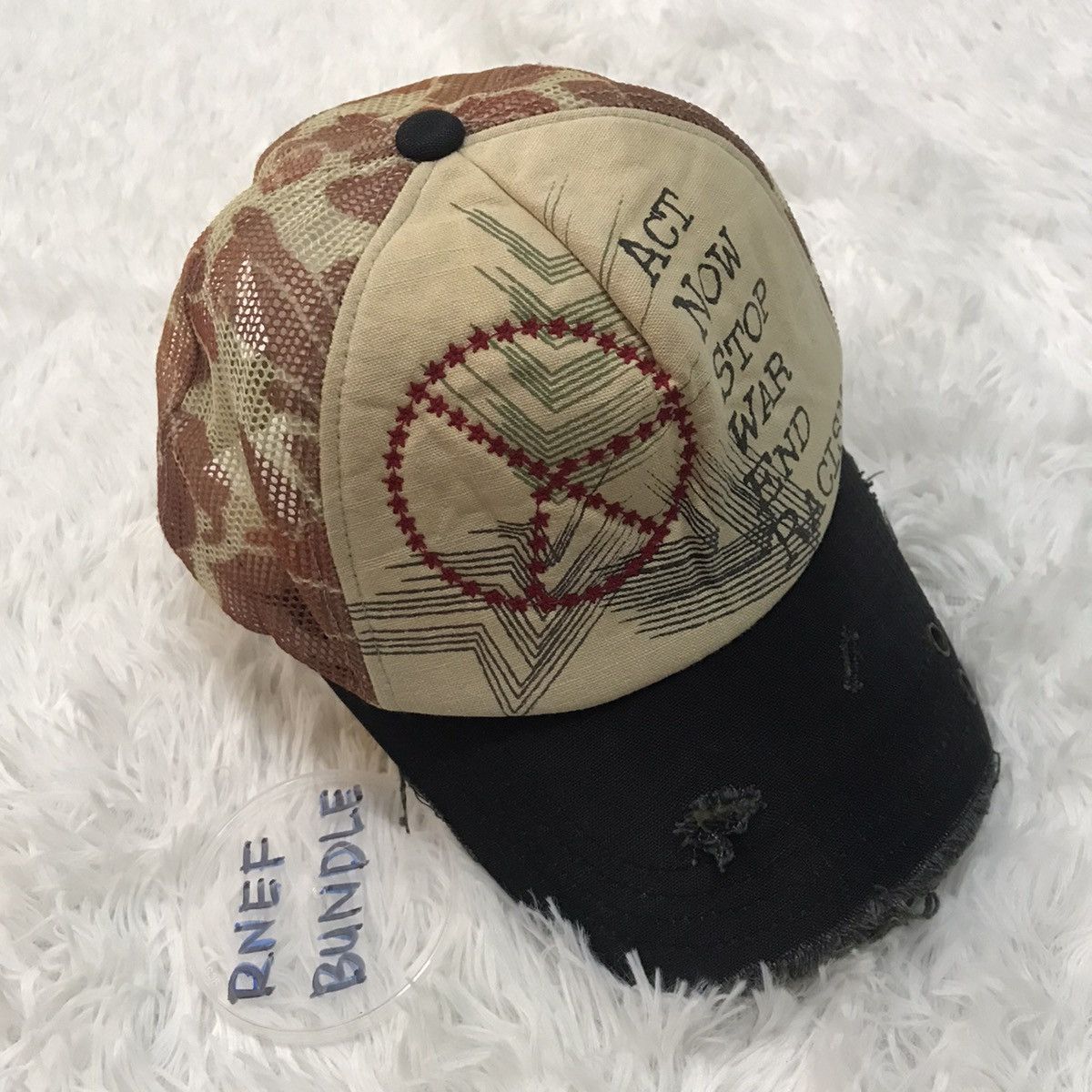 Other Free Shipping Peace Act Now Stop War End Racism cap Size ONE SIZE - 6 Thumbnail