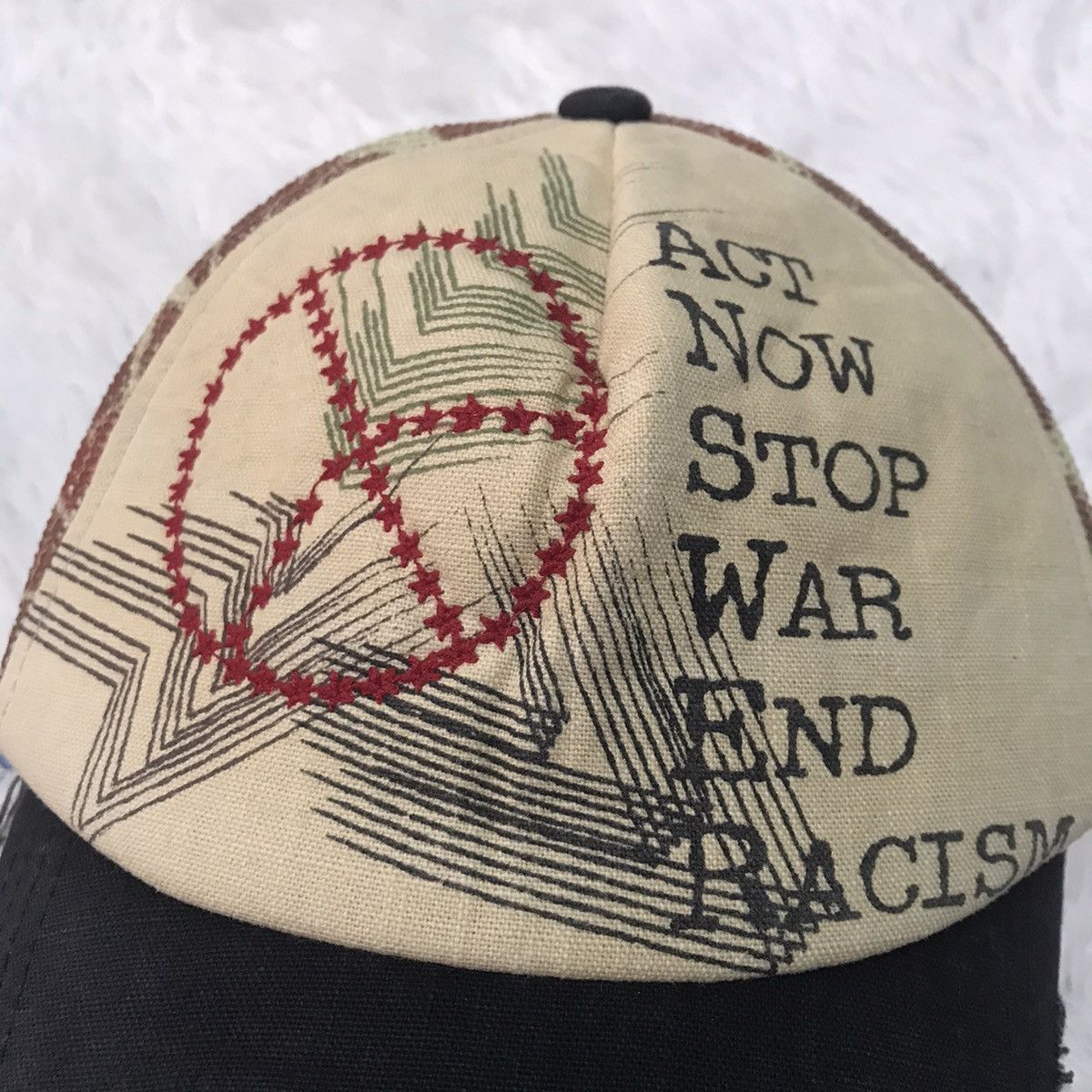 Other Free Shipping Peace Act Now Stop War End Racism cap Size ONE SIZE - 12 Thumbnail