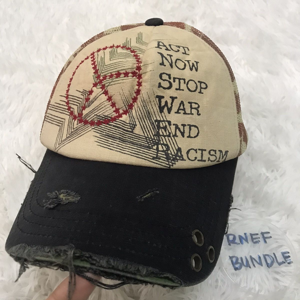 Other Free Shipping Peace Act Now Stop War End Racism cap Size ONE SIZE - 1 Thumbnail