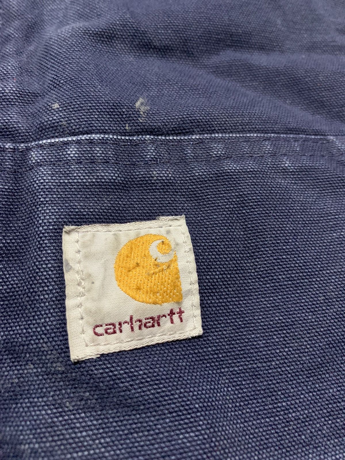 Carhartt Vintage CARHARTT Hooded Jacket Navy Quilted Lining Size US L / EU 52-54 / 3 - 10 Thumbnail