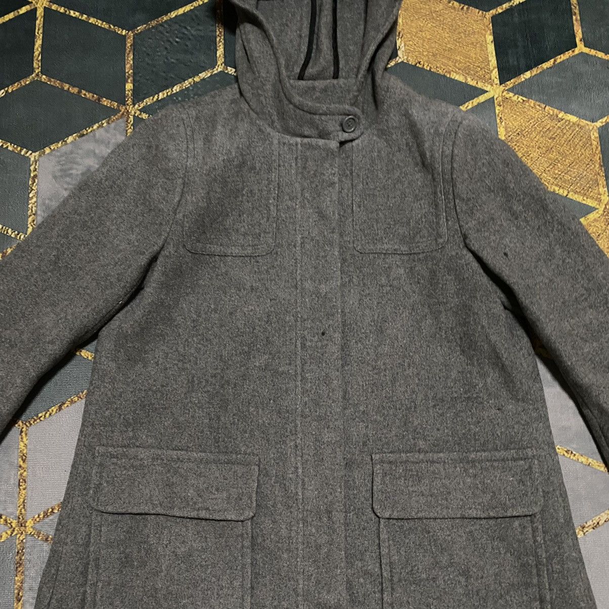 Japanese Brand × Vintage Vintage Japanese Brand Global Work Trech coat Hoodies Size M / US 6-8 / IT 42-44 - 4 Thumbnail