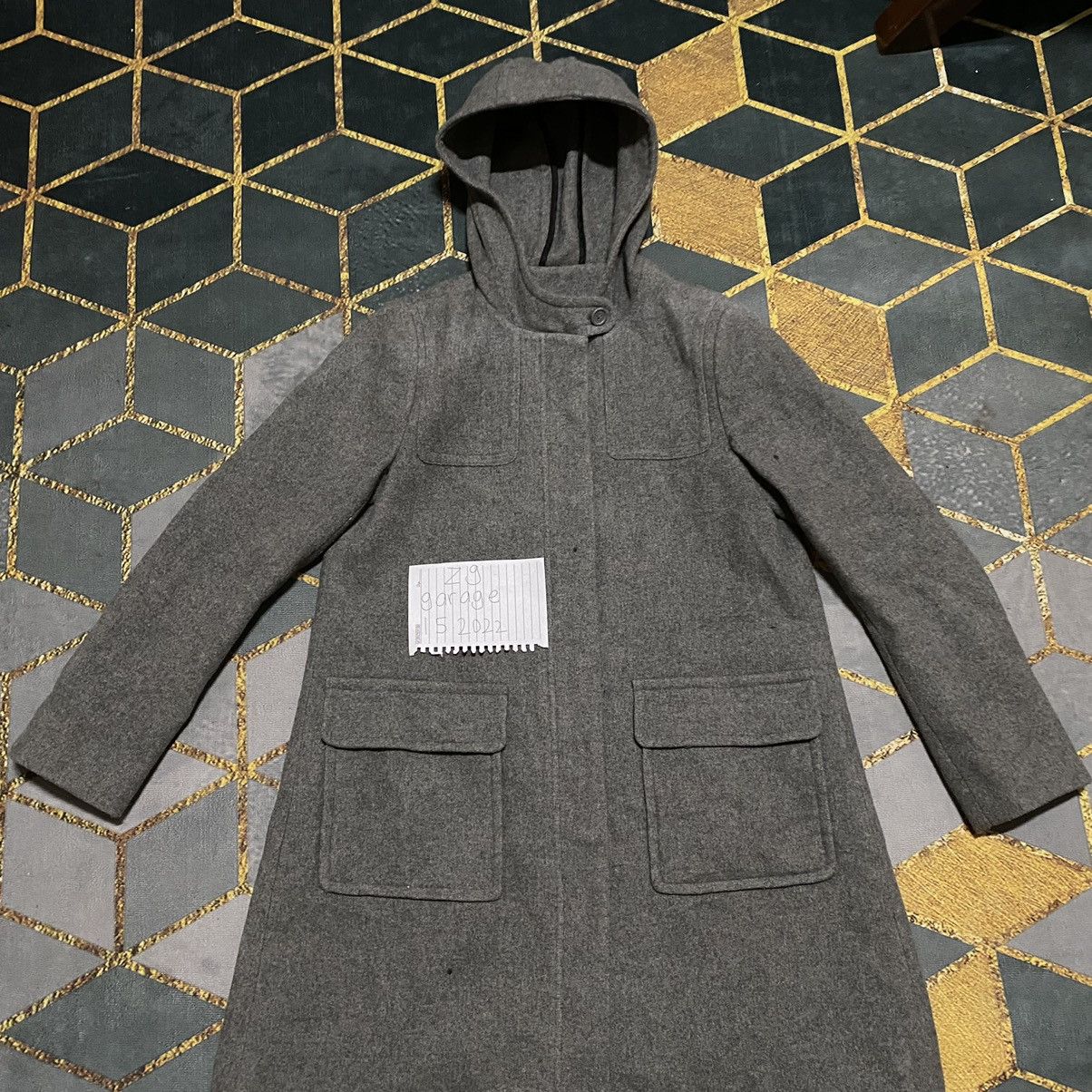 Japanese Brand × Vintage Vintage Japanese Brand Global Work Trech coat Hoodies Size M / US 6-8 / IT 42-44 - 2 Thumbnail