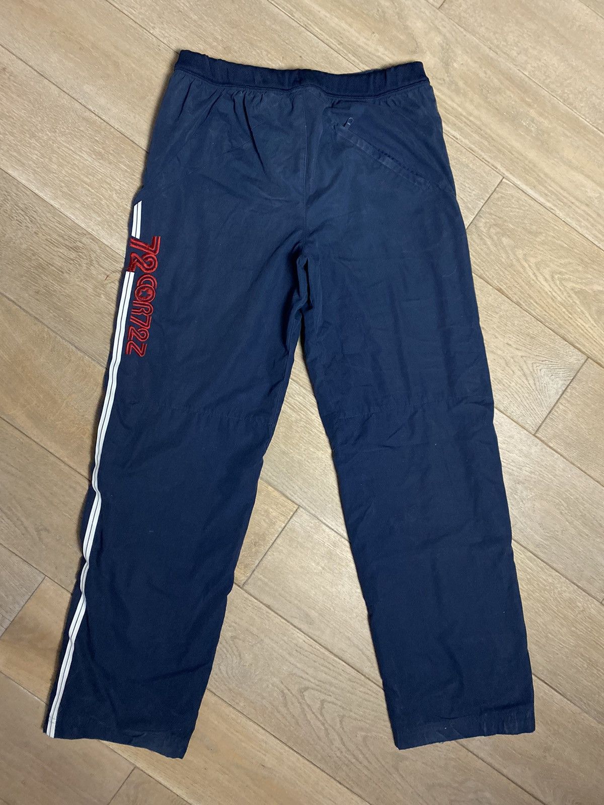 Nike × Vintage Nike vintage navy track pants small swoosh 2000s cortez 72 Size US 28 / EU 44 - 6 Thumbnail