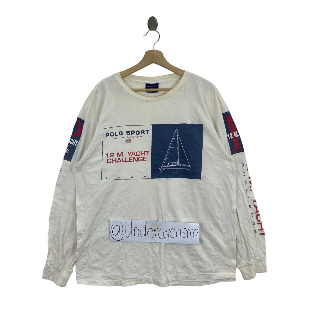 Polo Ralph Lauren × Vintage Vintage POLO SPORT Ralph Lauren Usa 12 Meter Yacht Challenge Size US L / EU 52-54 / 3 - 1 Thumbnail