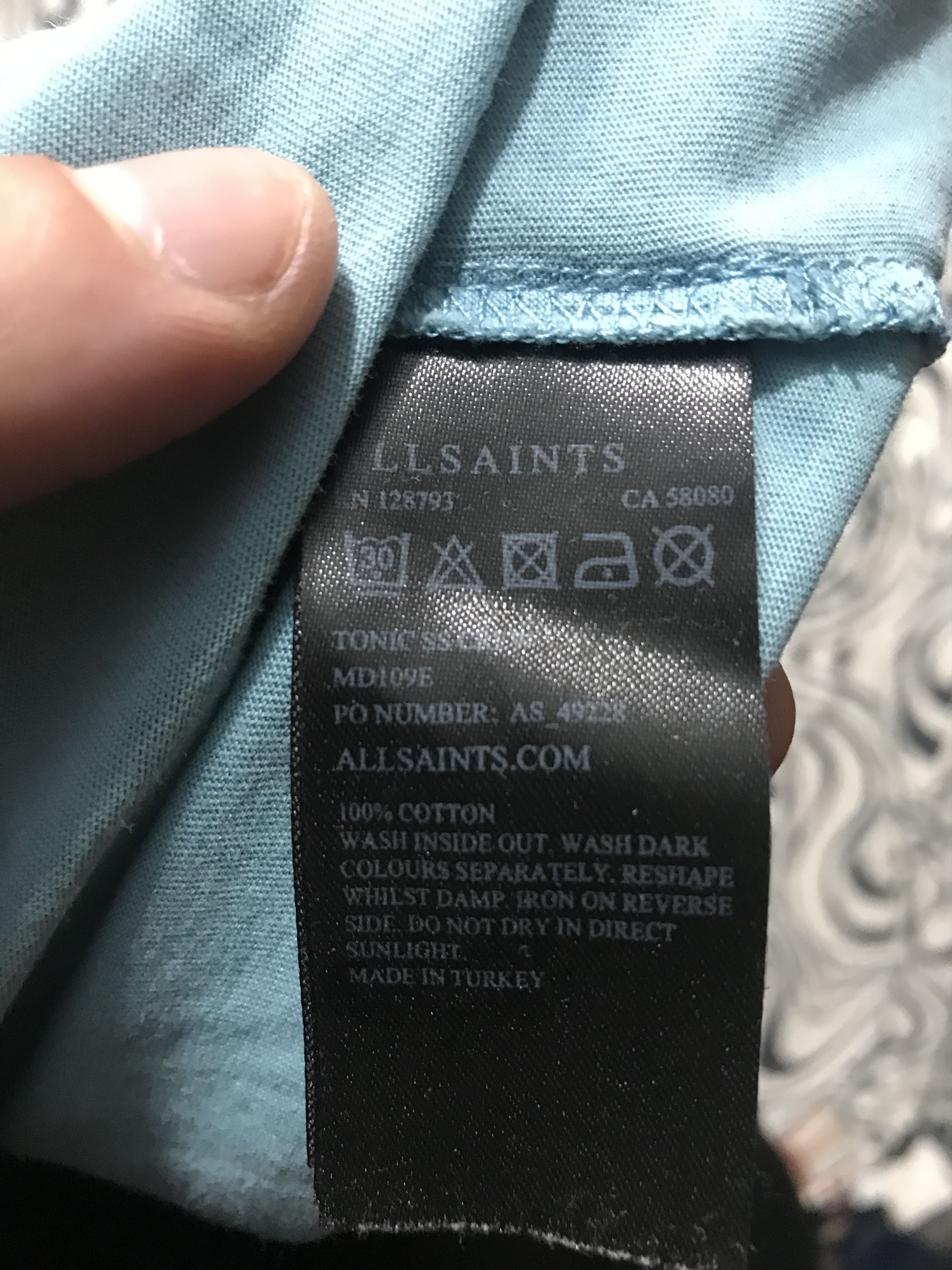 Allsaints AllSaints Mens T-Shirt Size US M / EU 48-50 / 2 - 4 Thumbnail