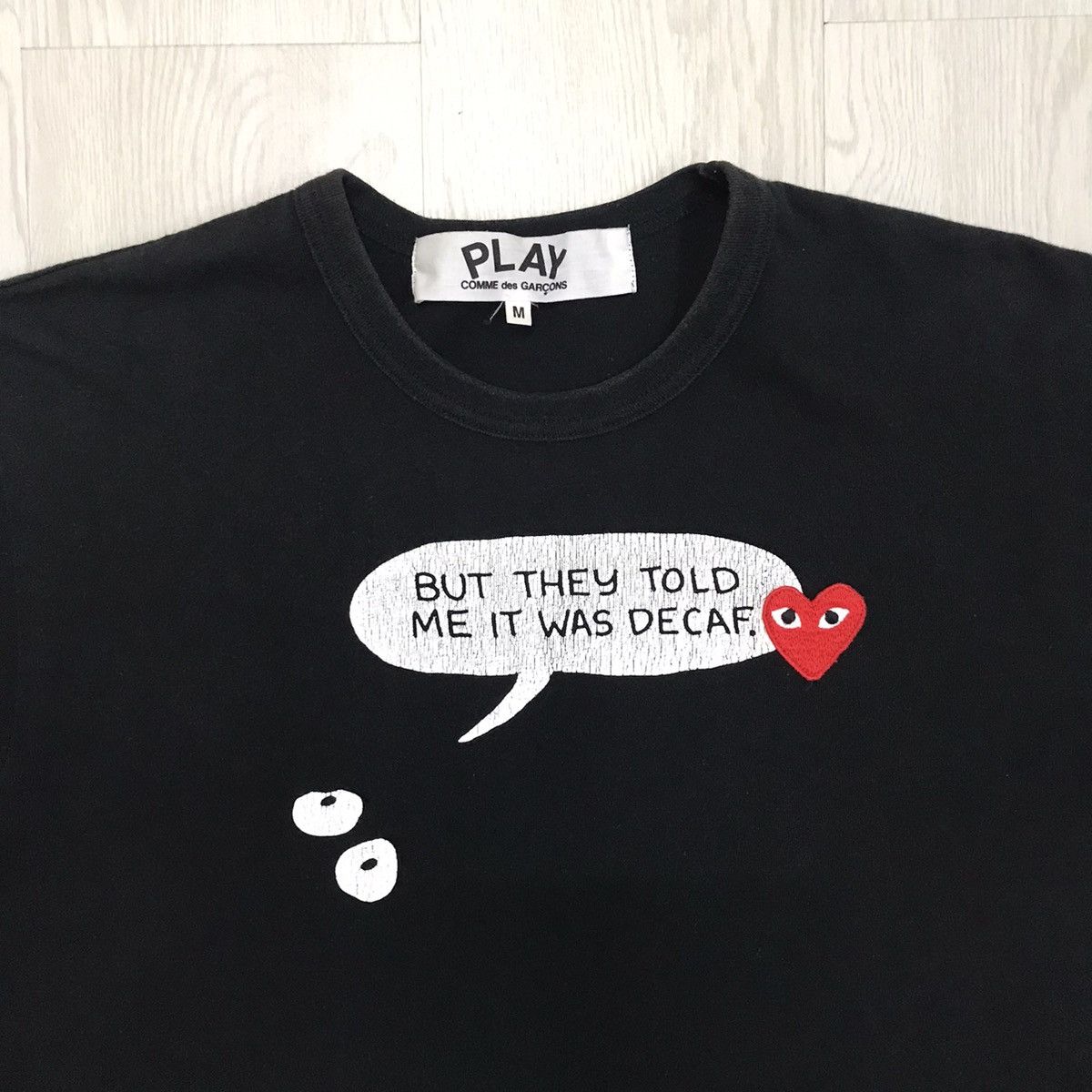 Comme des Garcons × Comme des Garcons PLAY × If Six Was Nine Vintage Comme Des Garcons Play Tee CDG Play Tee 2011 Edition Size US M / EU 48-50 / 2 - 2 Thumbnail
