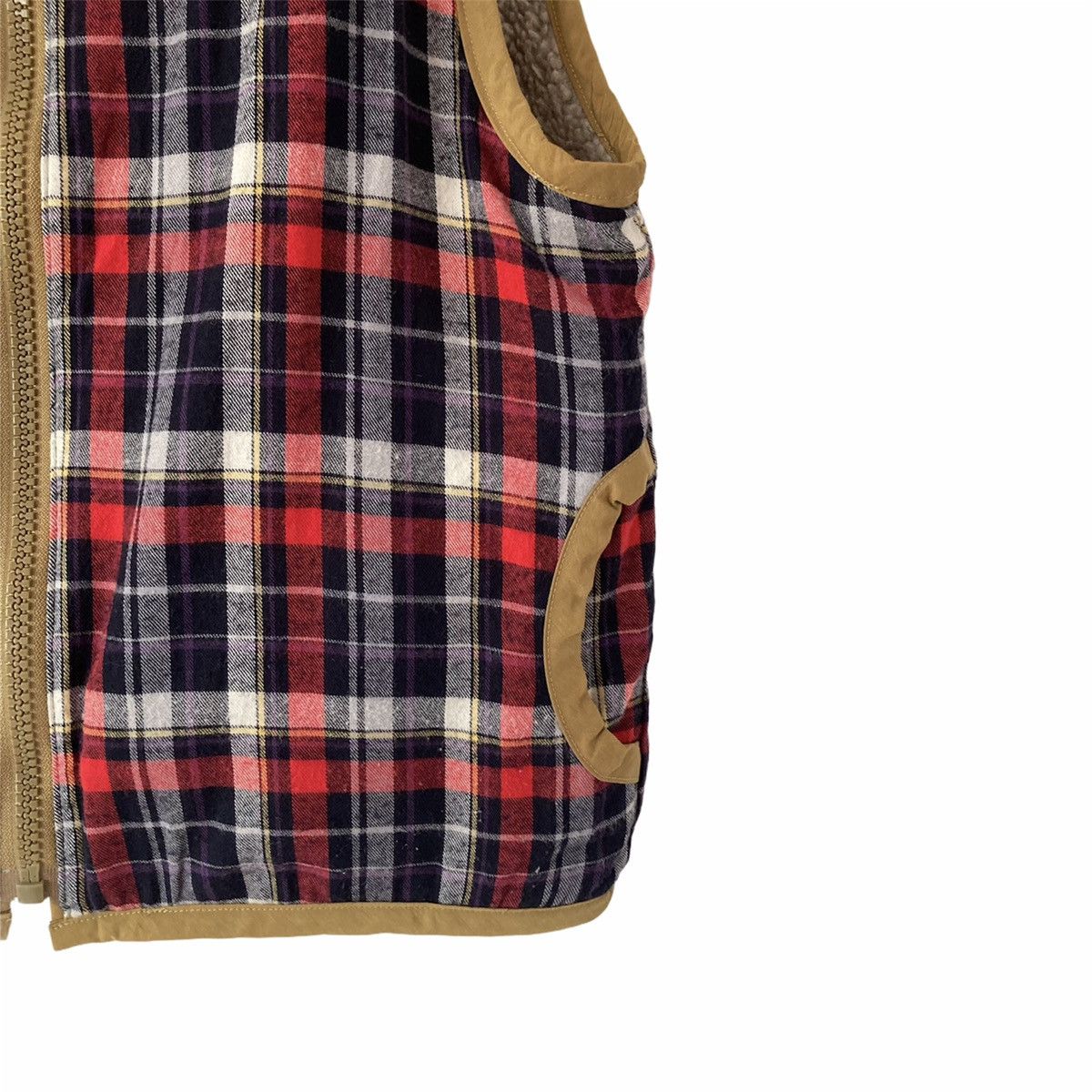 Flannel Sherpa Reversible Flannel Vest Size US XS / EU 42 / 0 - 3 Thumbnail