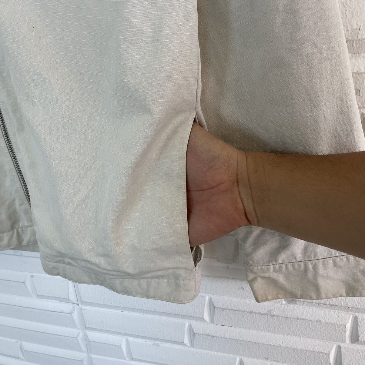 A.P.C. A.P.C White Zipper Jacket Made In France Size US S / EU 44-46 / 1 - 10 Thumbnail