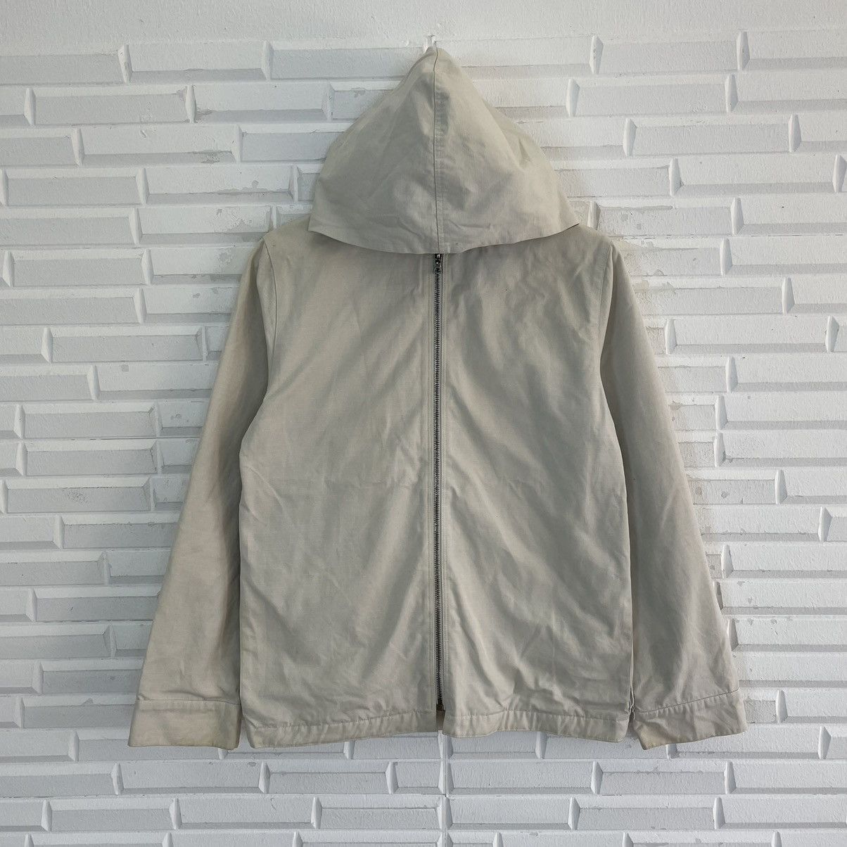 A.P.C White Zipper Jacket Made In France