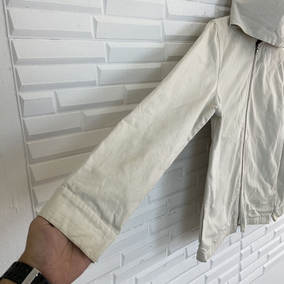 A.P.C. A.P.C White Zipper Jacket Made In France Size US S / EU 44-46 / 1 - 7 Thumbnail