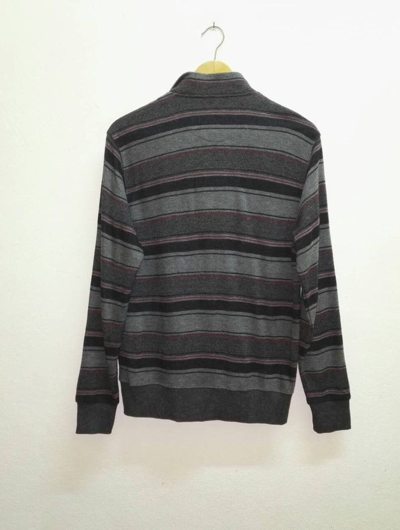 Playboy 🔥Rare🔥 Playboy Collection Striped Small Logo Sweatshirt Size US M / EU 48-50 / 2 - 4 Thumbnail