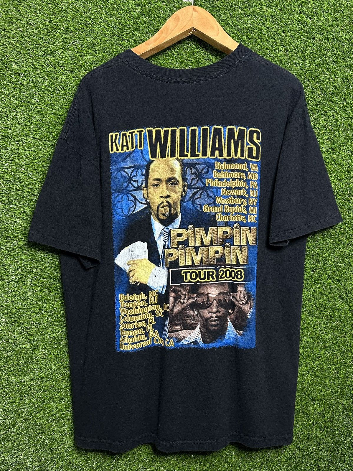 Vintage 🚨Vintage Katt Williams PIMPIN PIMPIN 2008 Rap Tee T-Shirt Size US XL / EU 56 / 4 - 2 Thumbnail