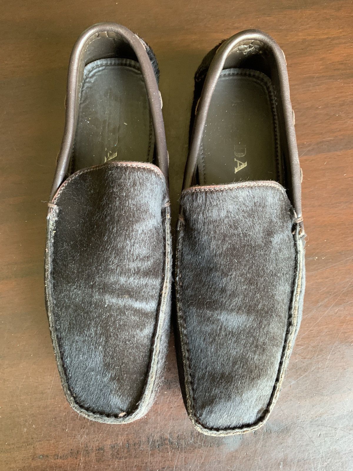 Prada Vintage Prada Pony Hair Moccasins Loafers Brown Size US 7 / EU 40 - 4 Thumbnail