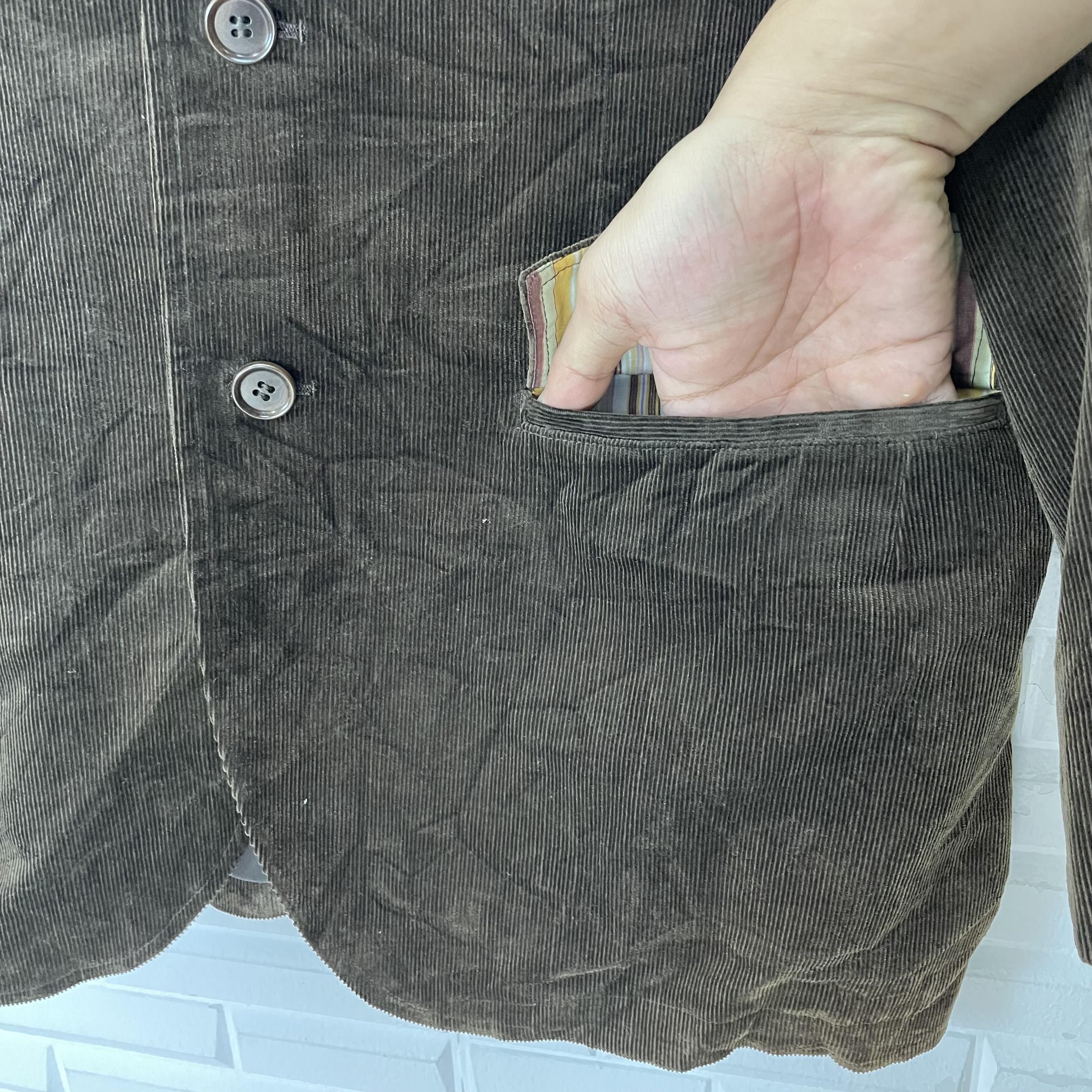 Paul Smith 🔥LAST PRICE🔥 Paul Smith London Corduroy Blazer Size US L / EU 52-54 / 3 - 12 Thumbnail