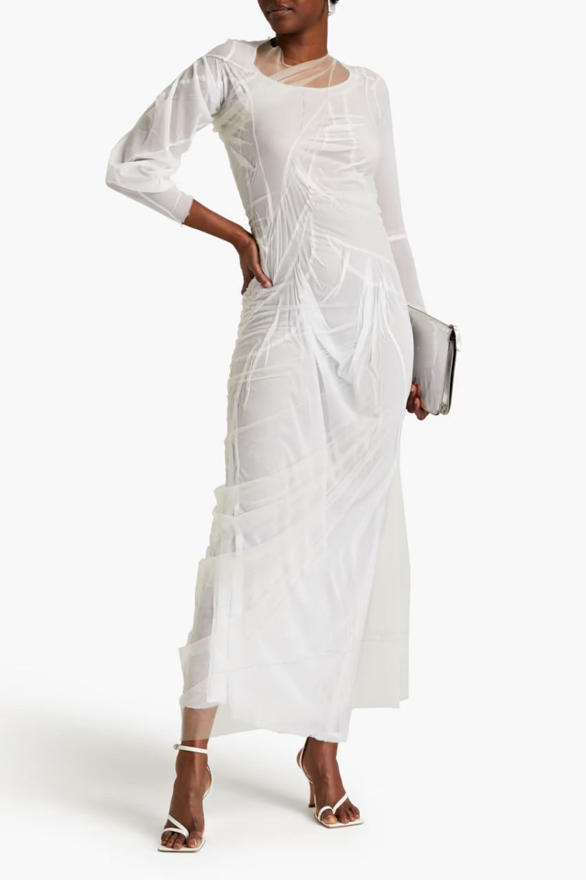 Maison Margiela Maison Margiela Wet Draped Maxi Dress "Co-Ed" SS21 Size S / US 4 / IT 40 - 2 Thumbnail