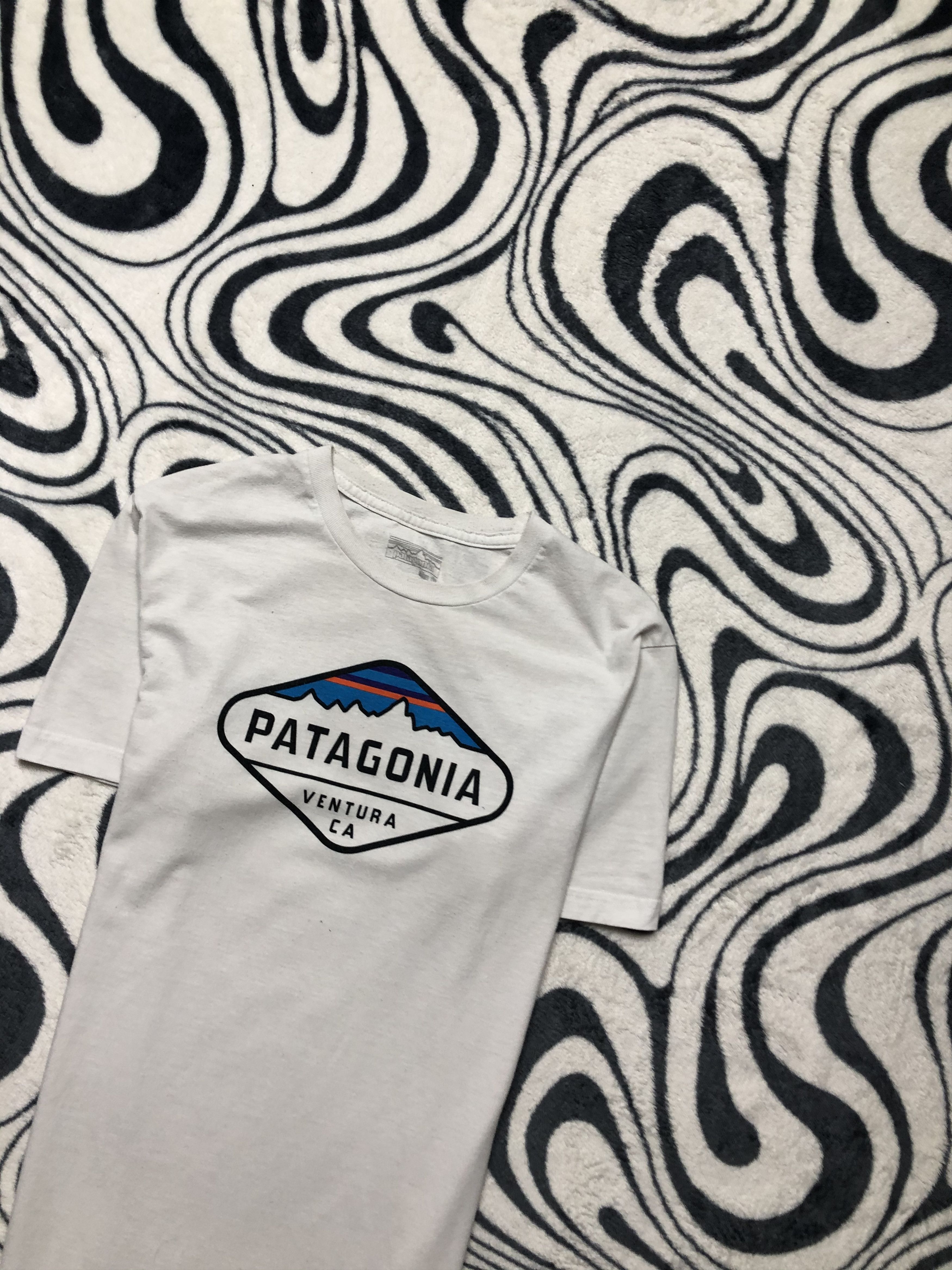 Patagonia × Vintage Patagonia Vintage Mens Logo T-Shirt Tee Size US S / EU 44-46 / 1 - 2 Thumbnail