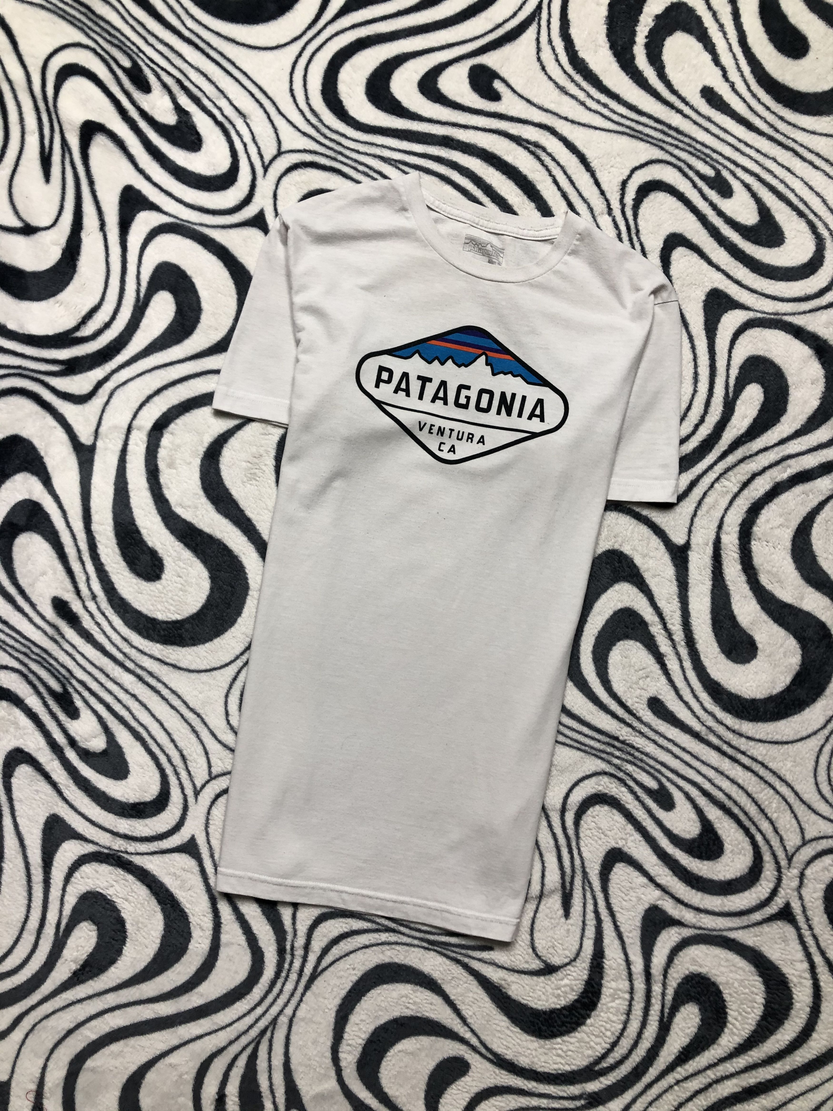 Patagonia × Vintage Patagonia Vintage Mens Logo T-Shirt Tee Size US S / EU 44-46 / 1 - 1 Thumbnail